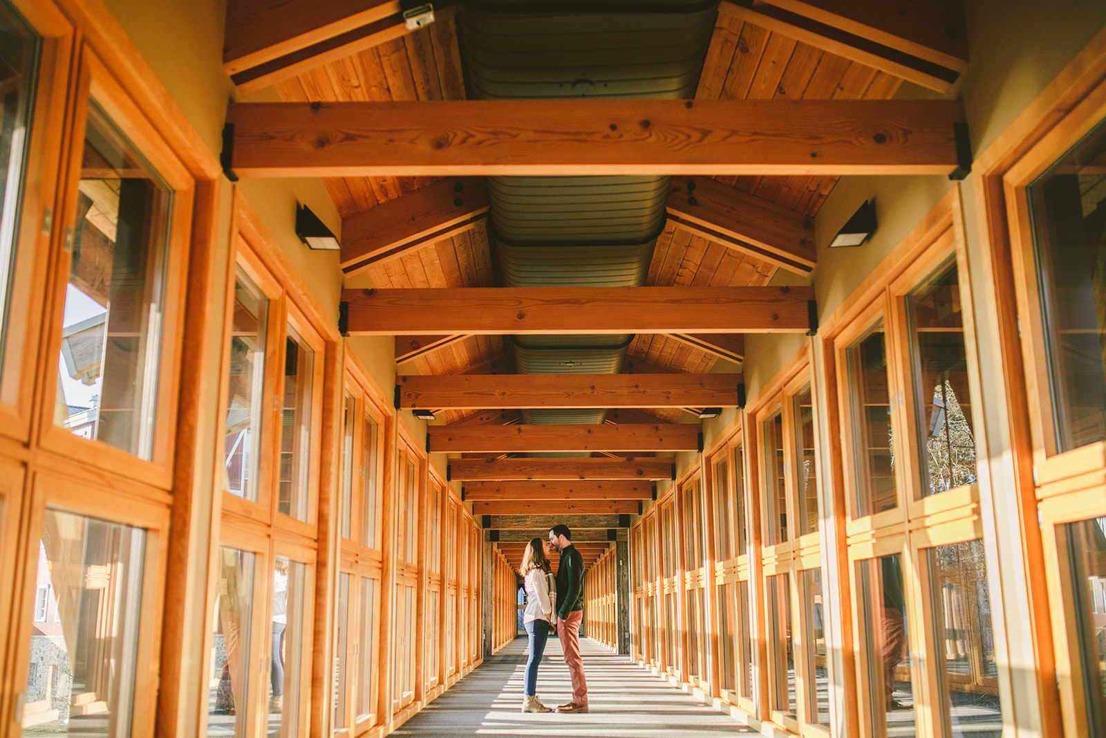 couple enjoys epic systems campus for their engagement session in madison, wisconsin