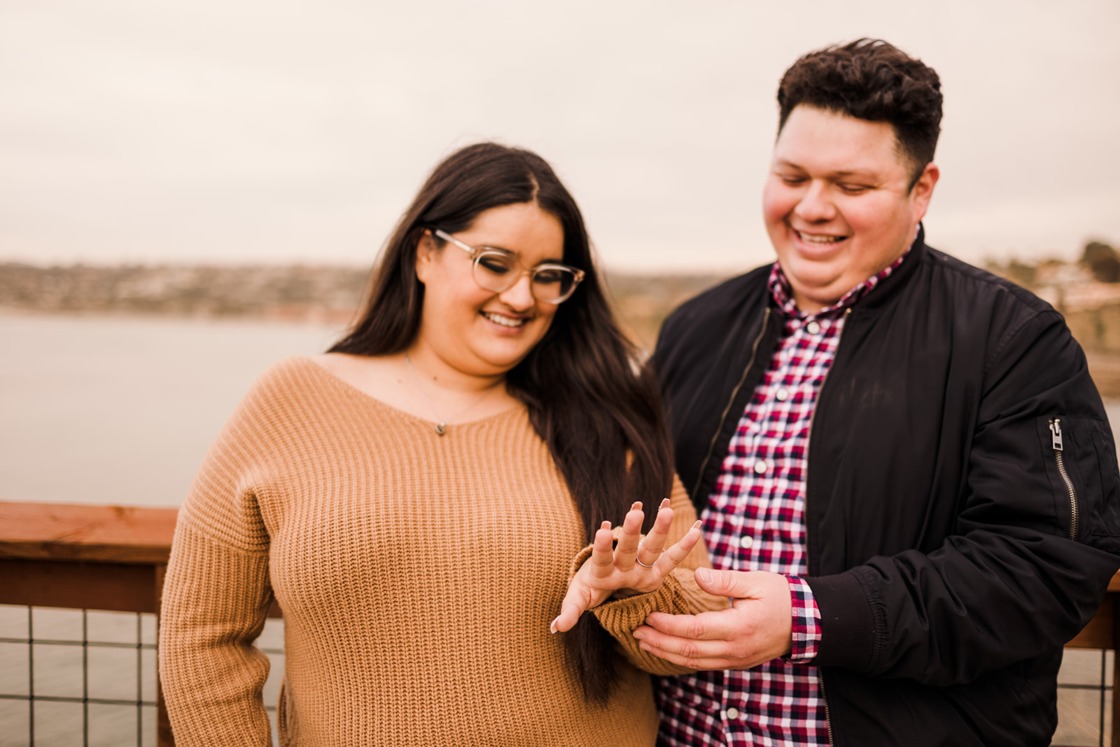 Surprise Proposal at Goldfish point in San Diego California