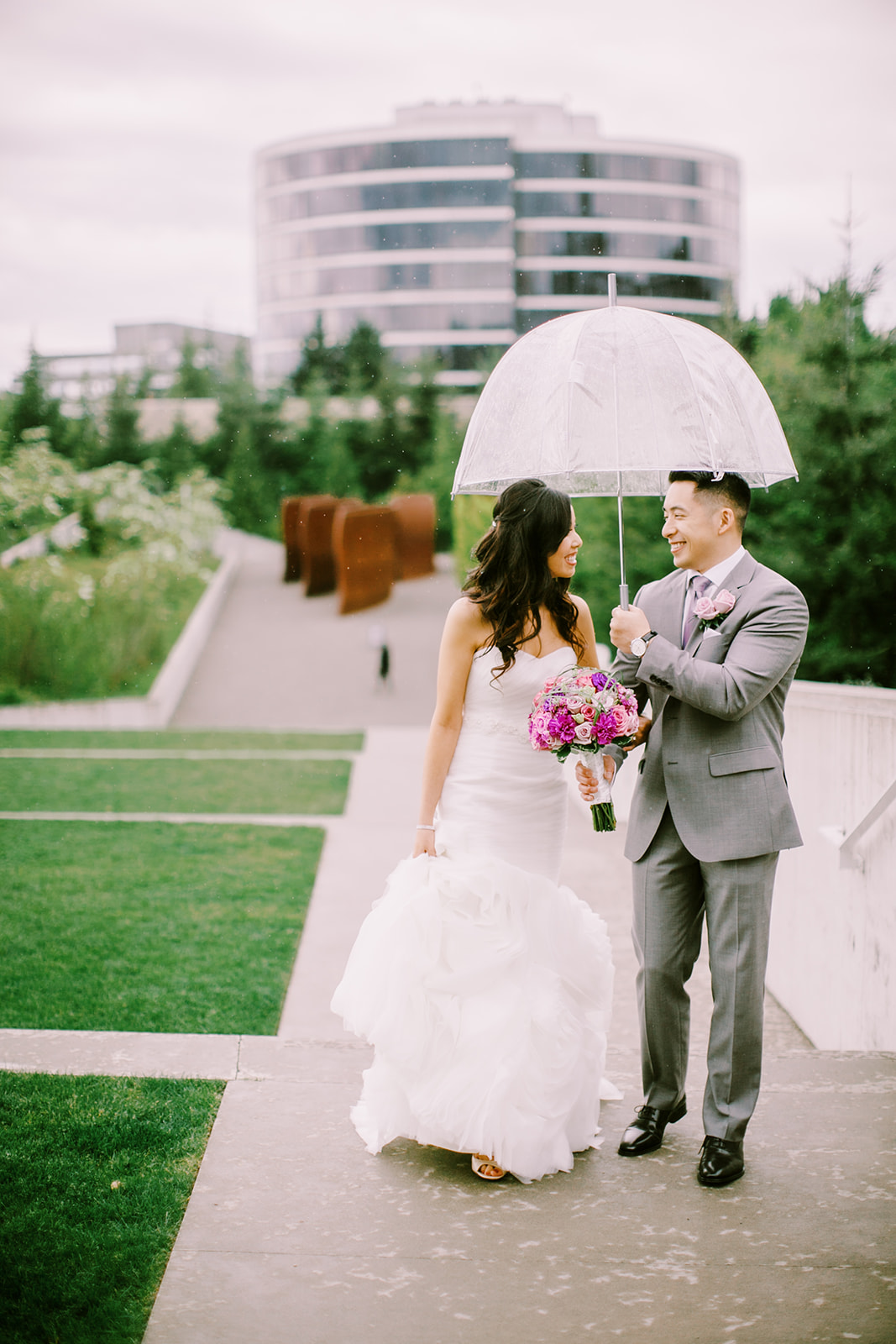 Wedding portraits at Olympic Sculpture Park
