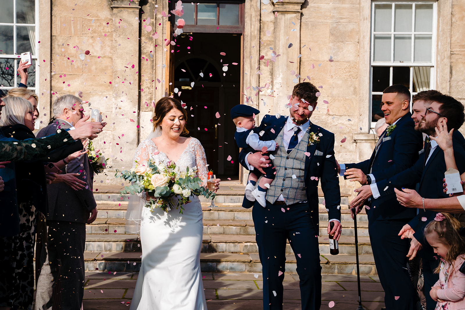confetti at Hellaby Hall 
