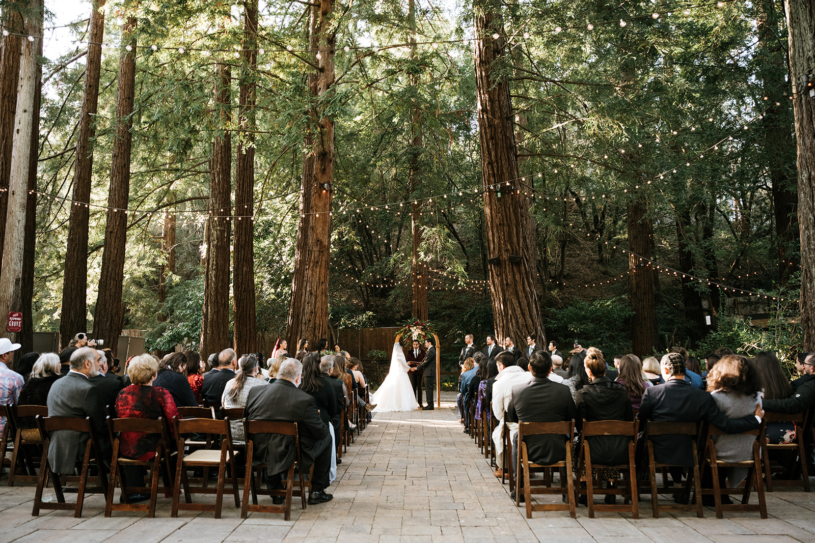 wedding ceremony at Deer Park Villa
