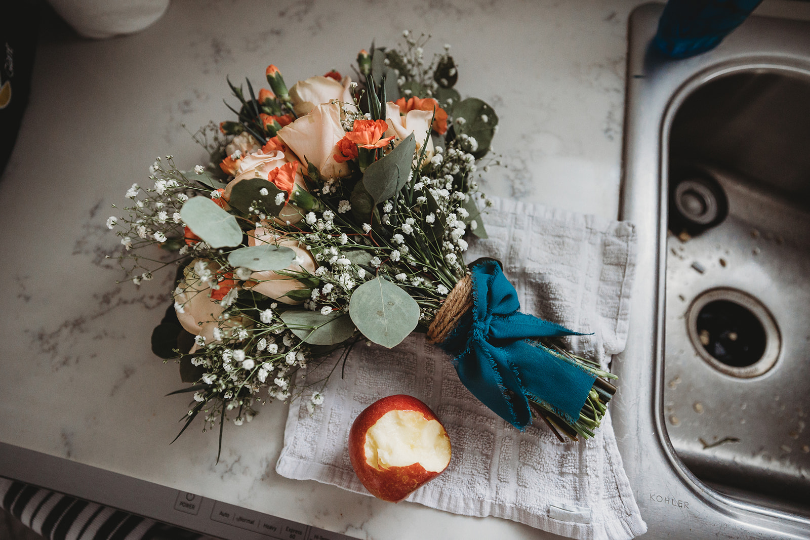 stunning intimate bohemian elopement Honeybrook Chester Berks County Pennsyvlania AirBnb vintage bouquet