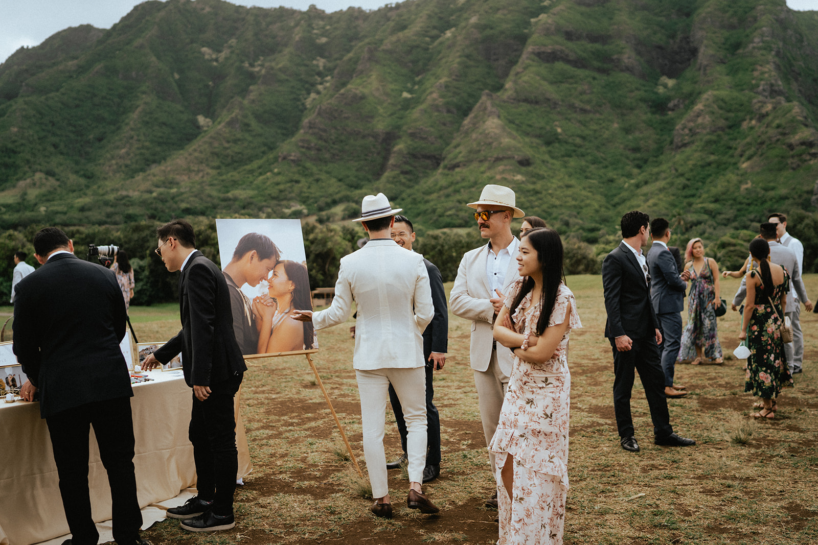Wedding ceremony at Kualoa Ranch Hawaii