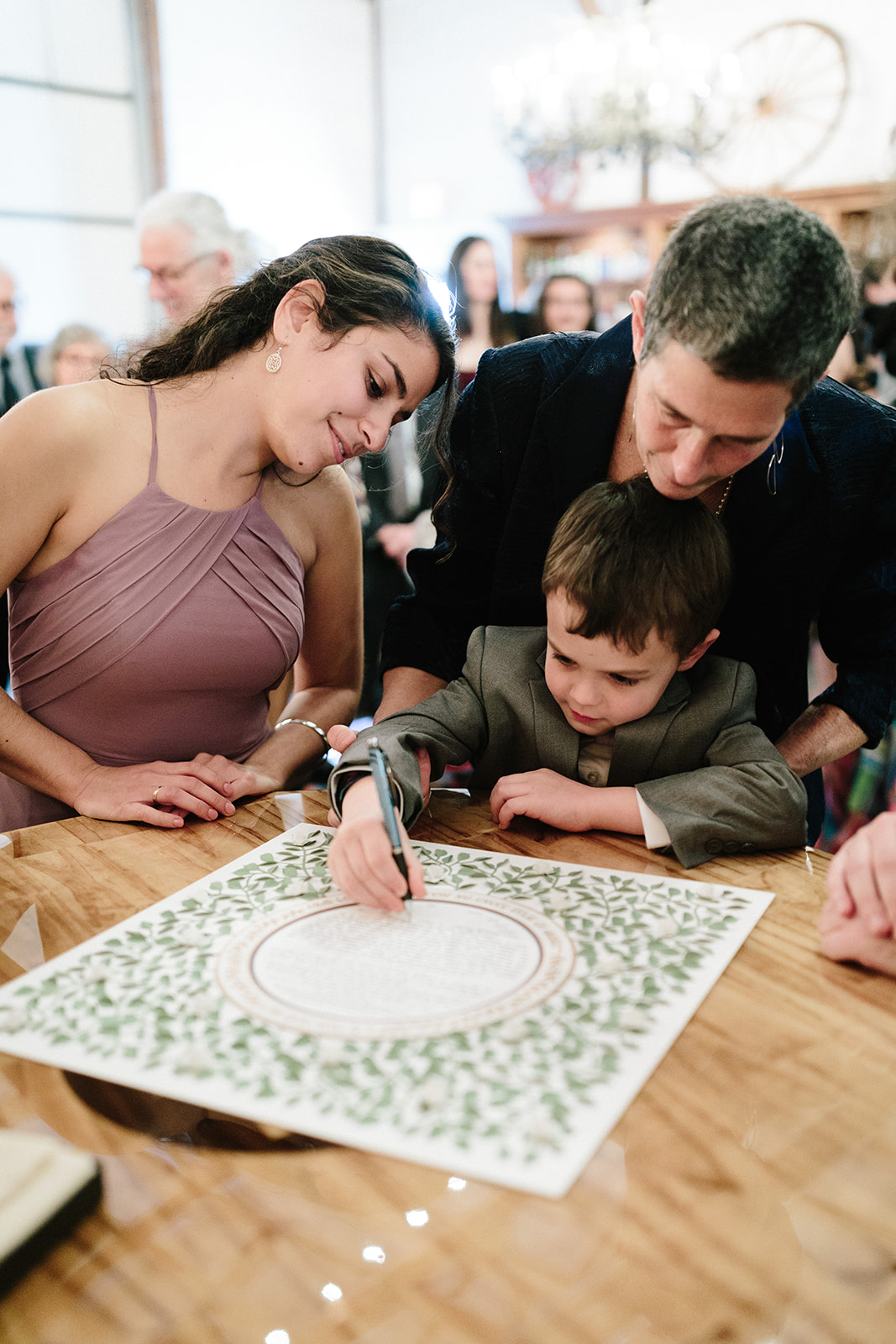 Signing of the ketubah in Champaign