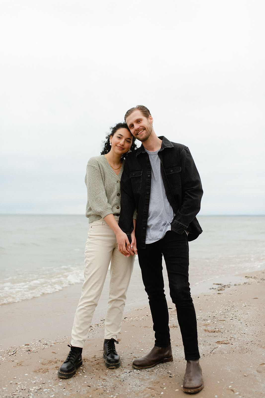 portrait of couple at Southwick Beach
