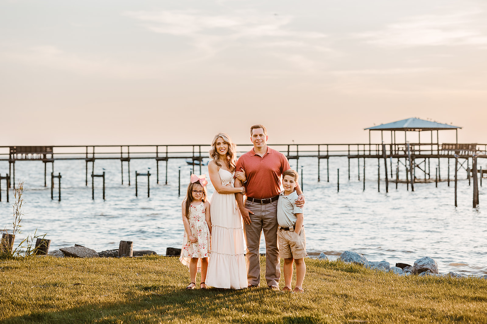 A family photoshoot in downtown Fairhope, AL with The Millers Photo Co