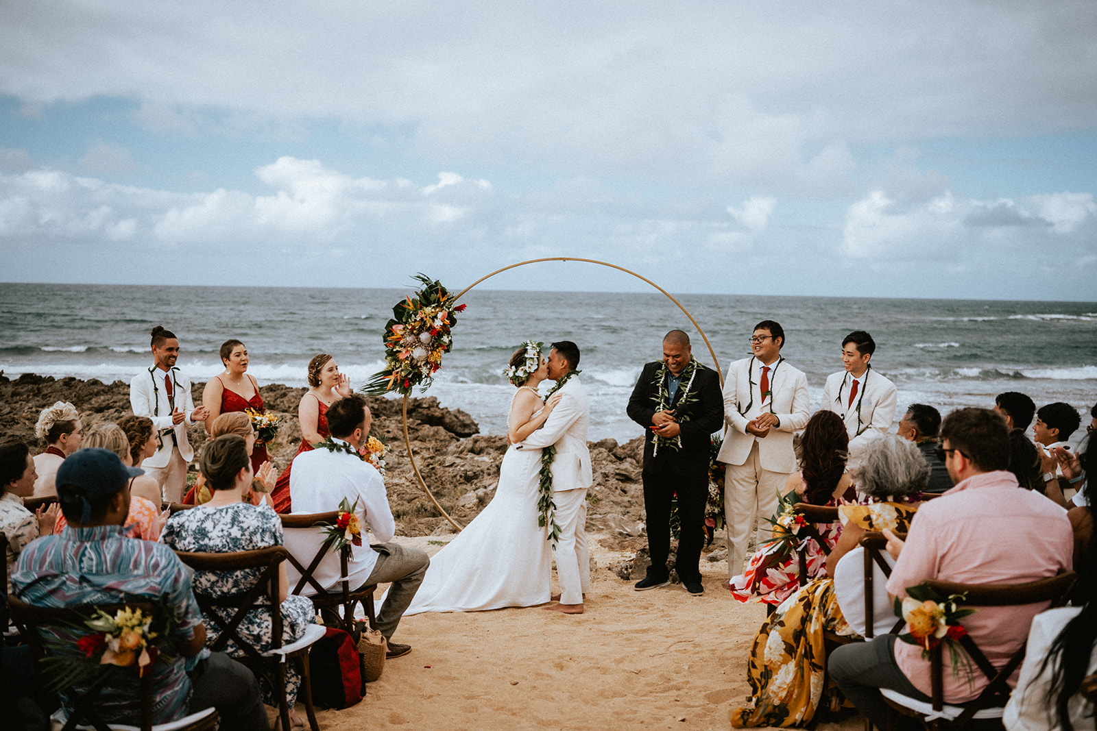 Wedding ceremony at Turtle Bay Resort