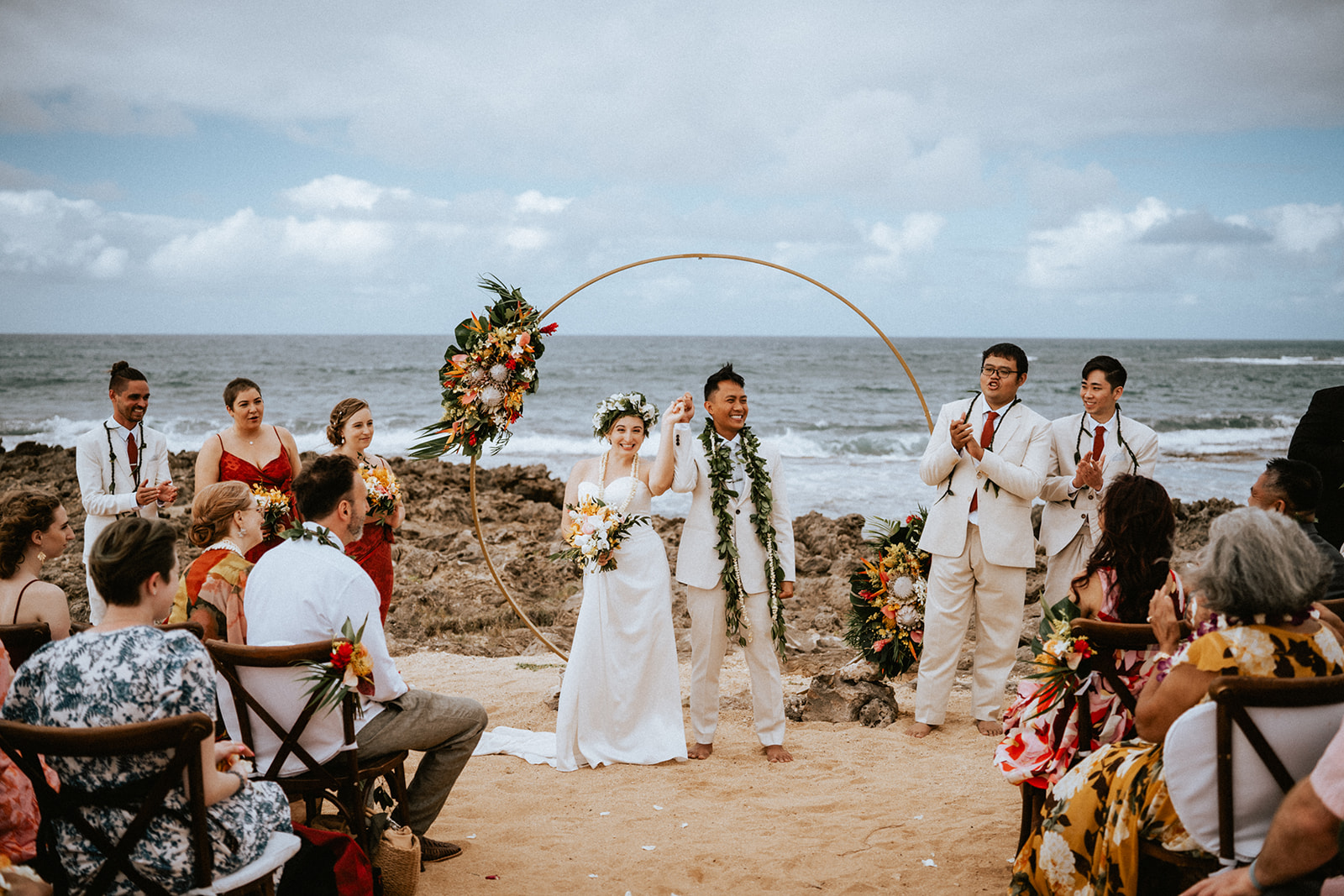 Wedding ceremony at Turtle Bay Resort