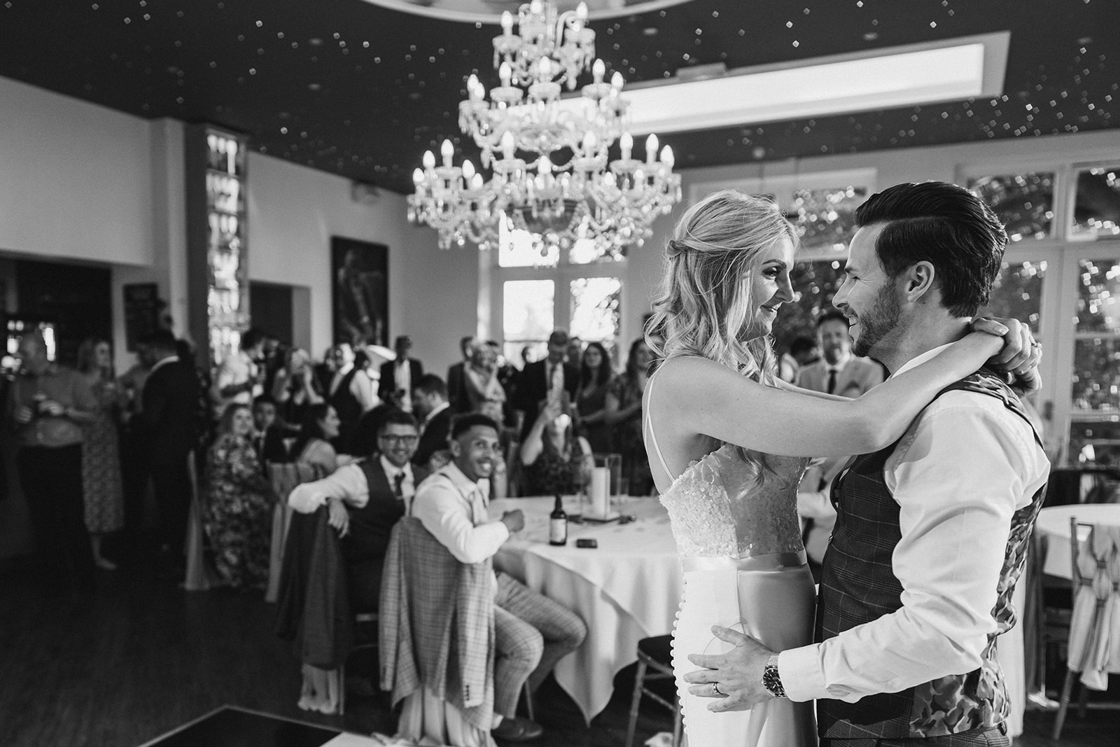 Shottle Hall Wedding Photography - the bride and groom dancing during their first dance