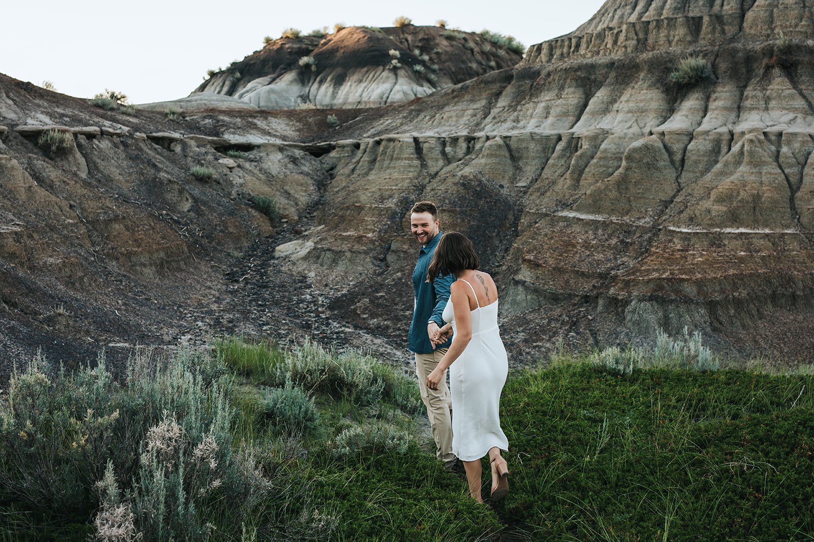 A couple's summer Engagement Photography Session at Horseshoe Canyon