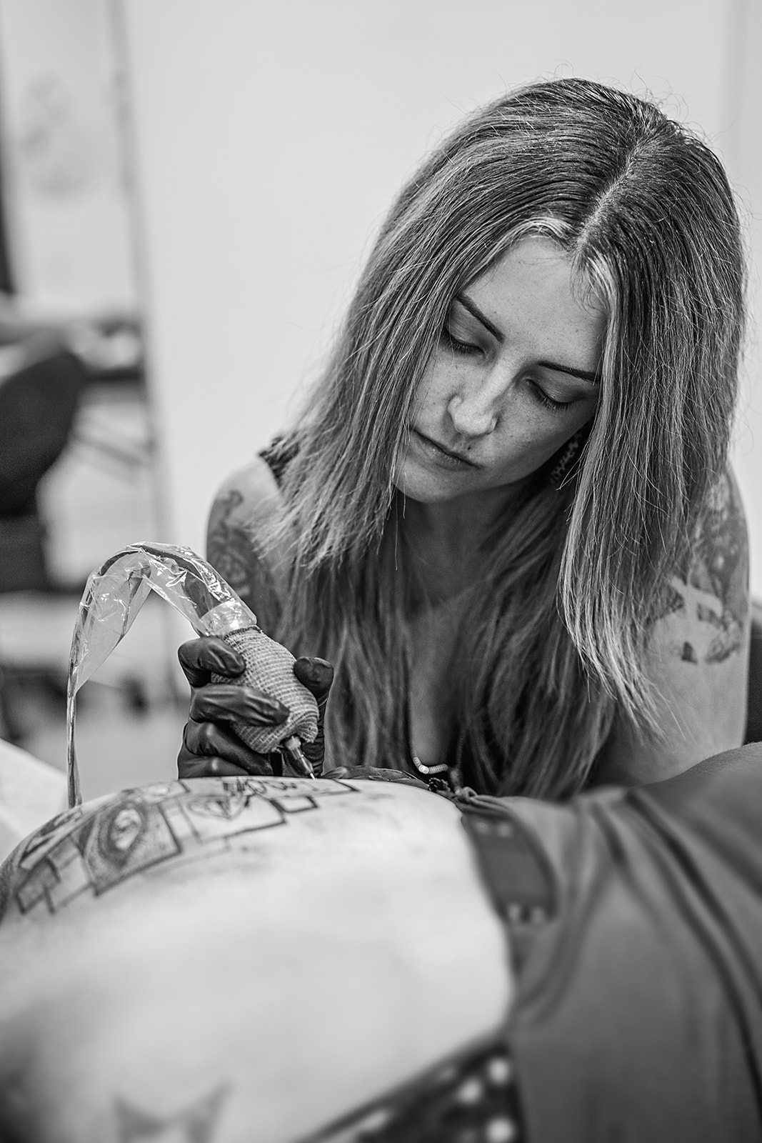 A portrait session for a tattoo artist in edmonton alberta