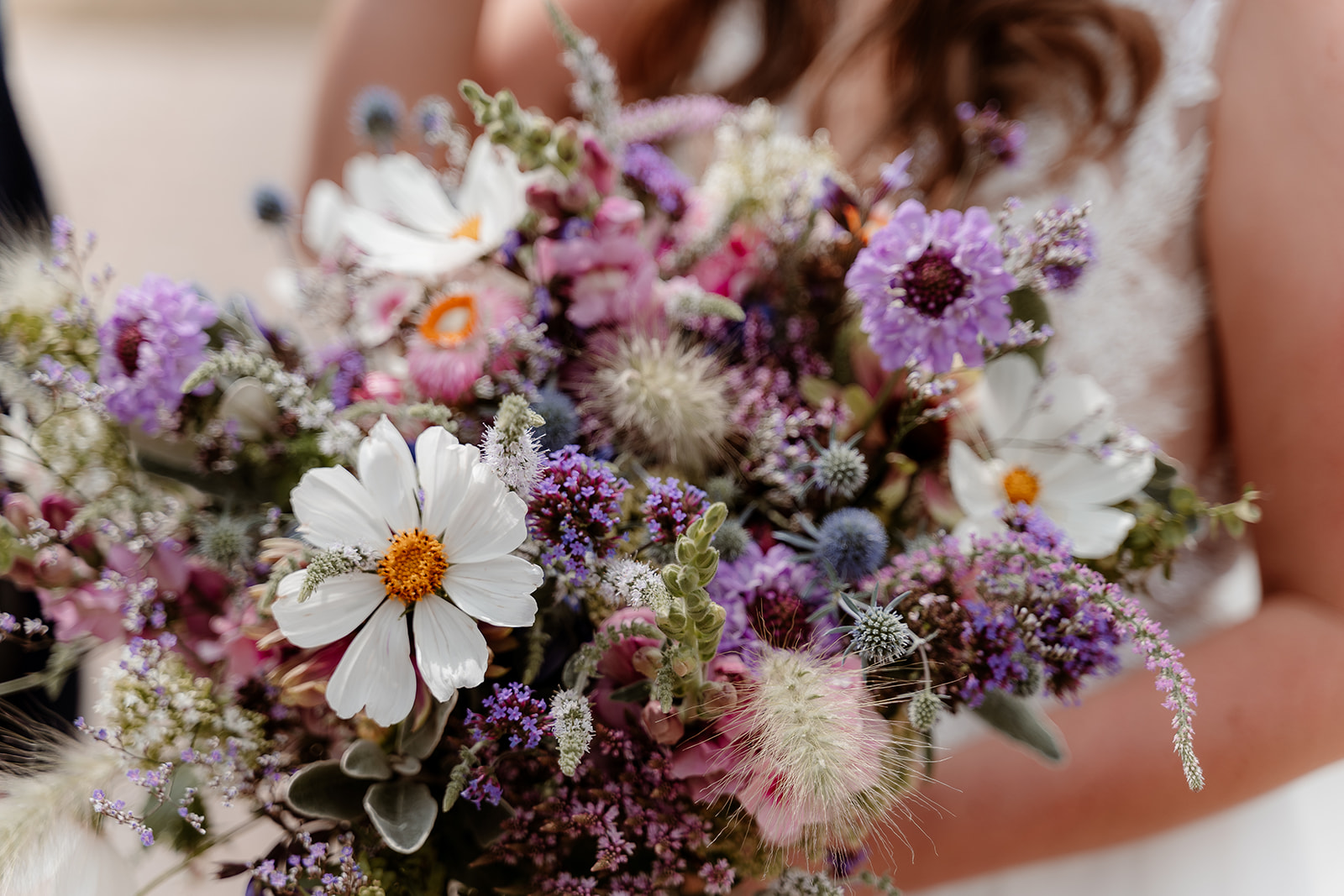 Bridal bouquet for a summer wedding at Syrencot