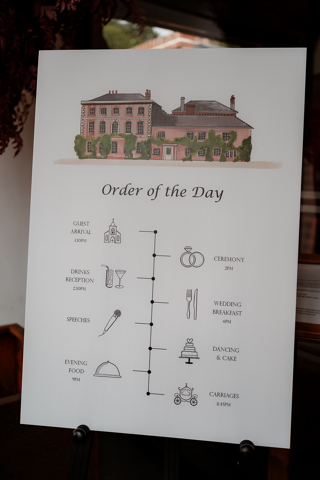Order of the Day wedding stationery at Syrencot