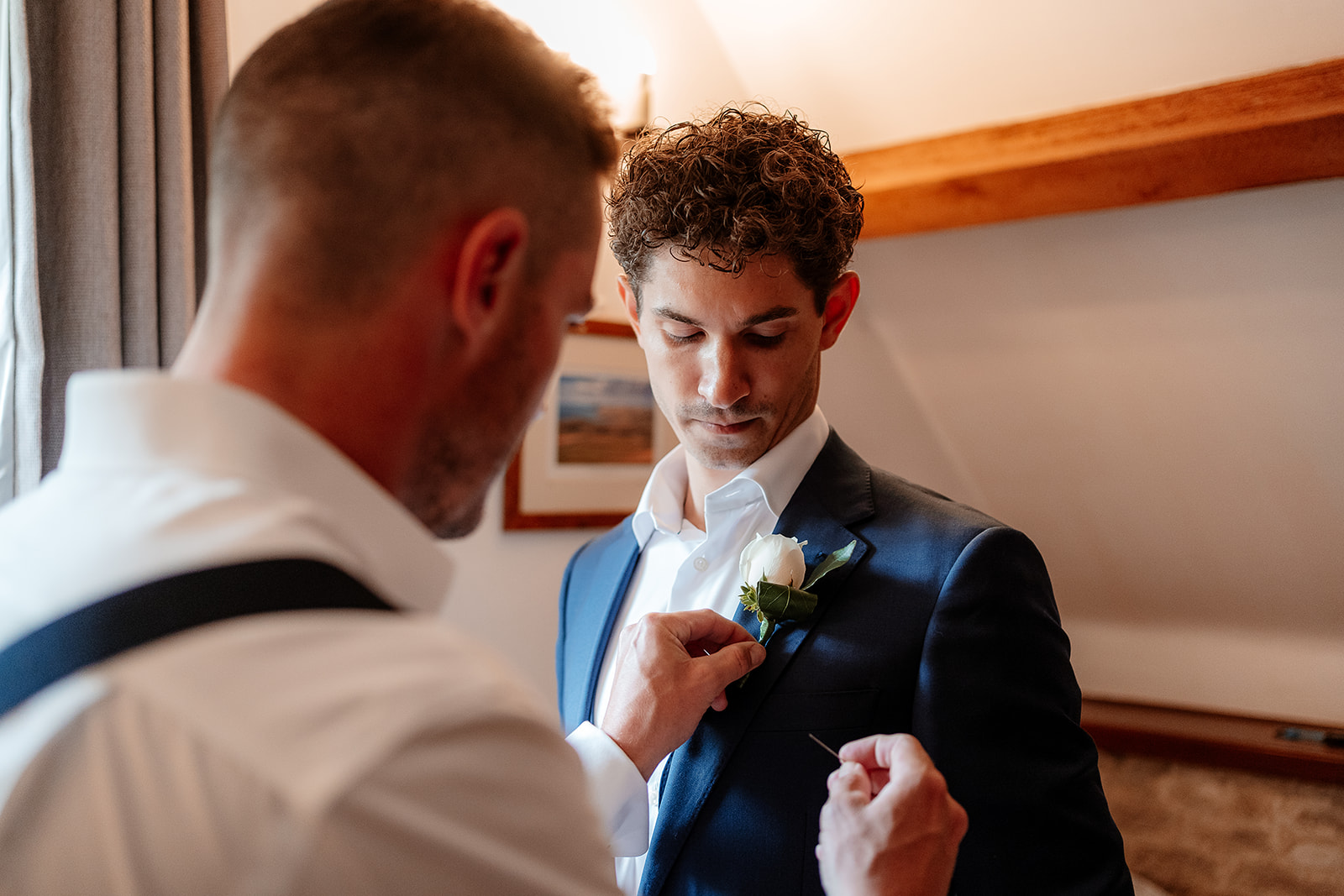 groom prep at a Kingston Country Courtyard Wedding