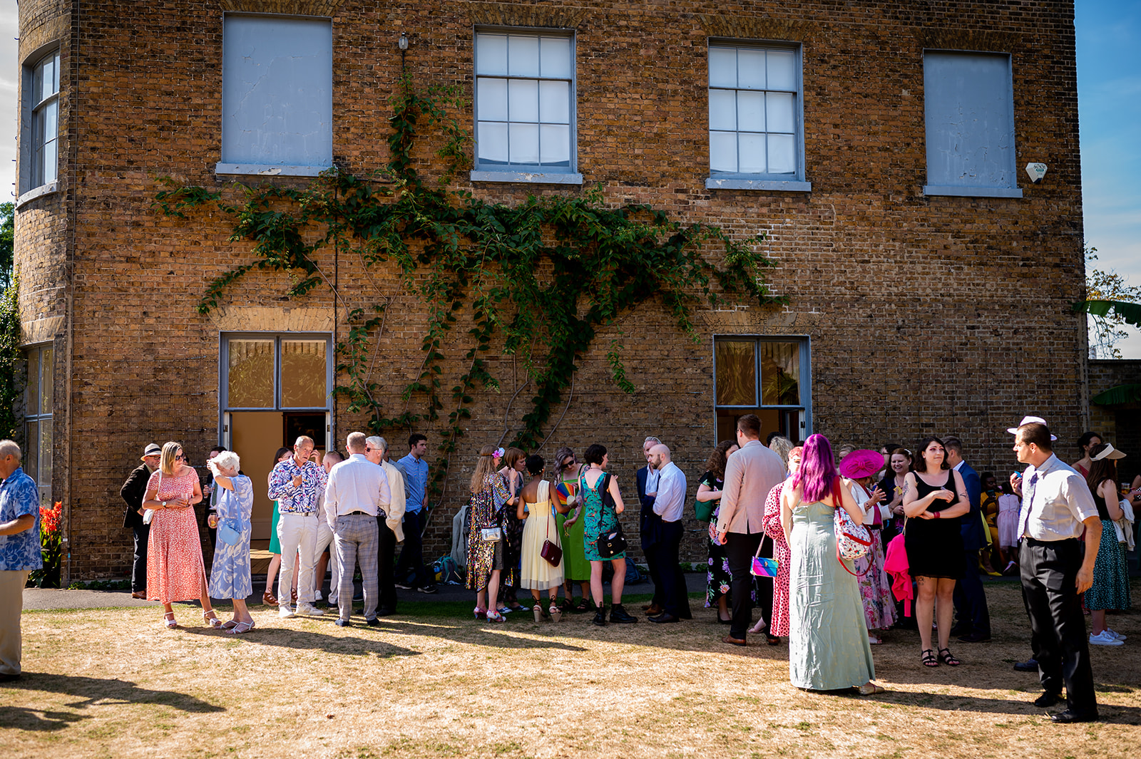 guests at Kew Gardens LGBTQ + wedding 