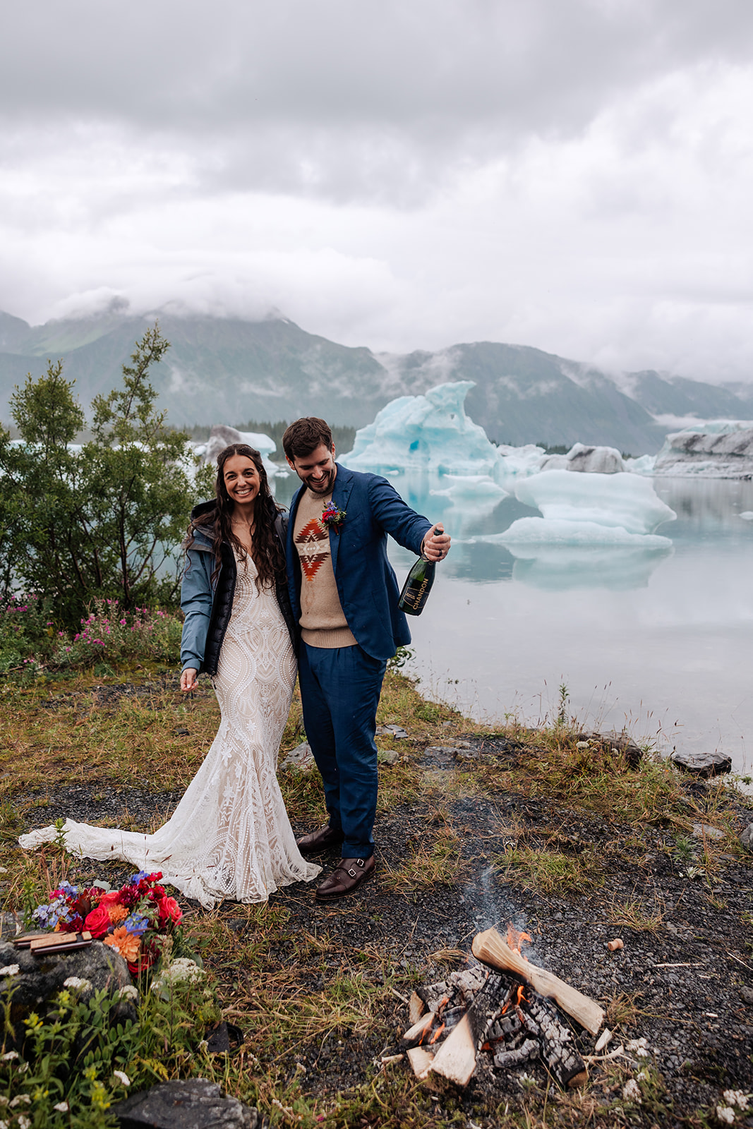 alaska wedding in kenai fjords national park