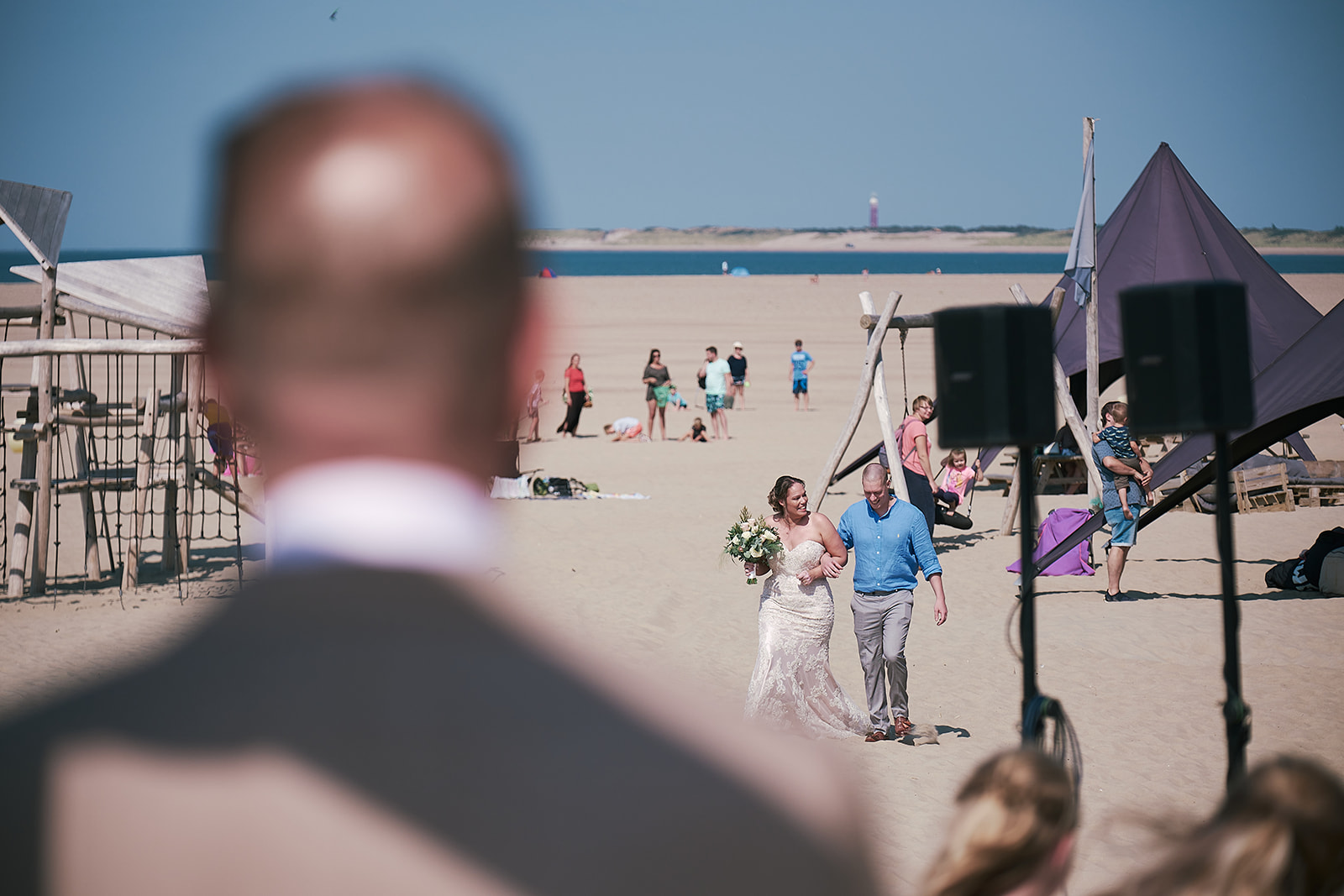Stefan Segers' bruidsfotografie: het prachtige huwelijk van Jorg en Mirjam op Strandpaviljoen Brouw