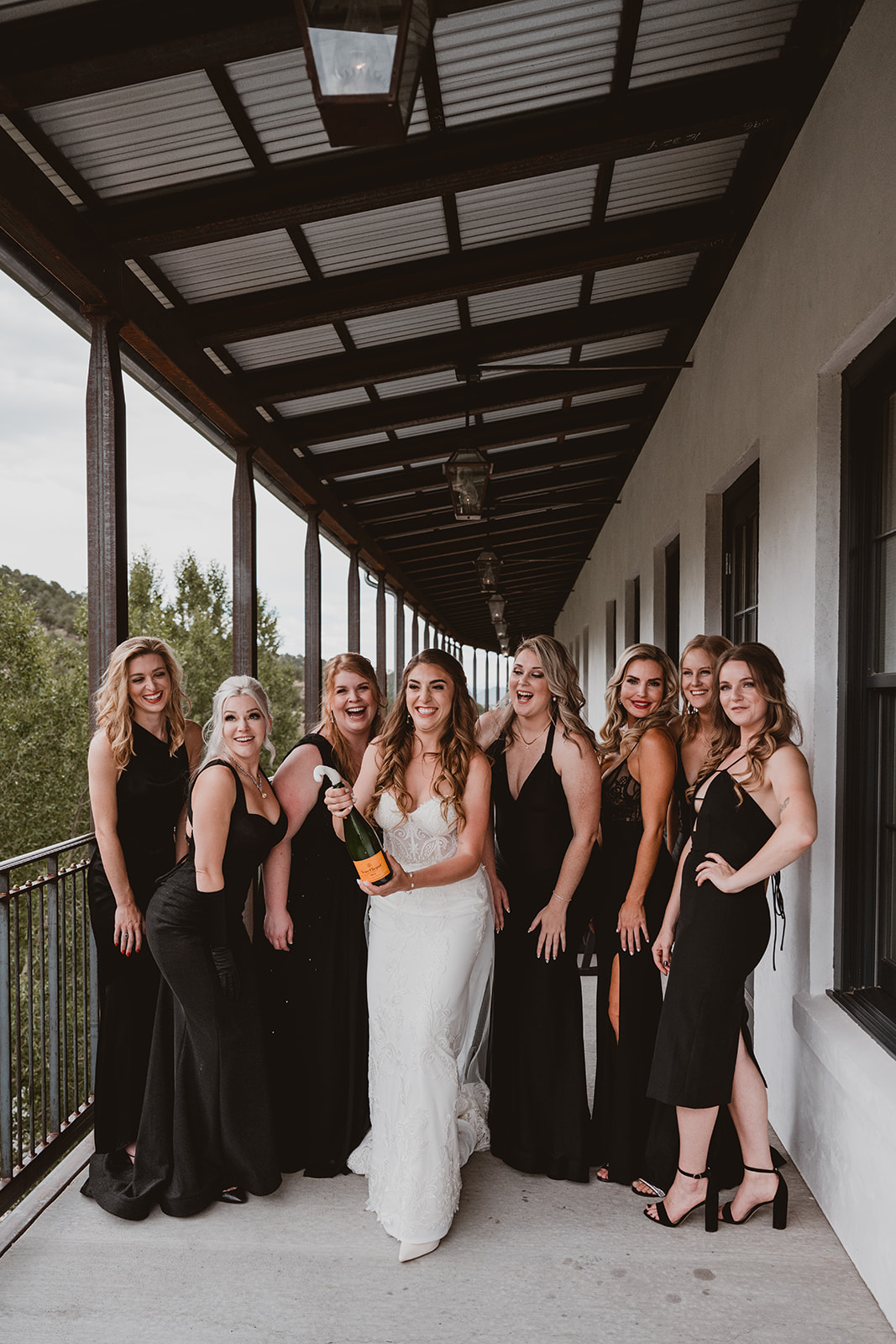 Candid bridesmaids reveal Surf Hotel, Buena Vista Colorado