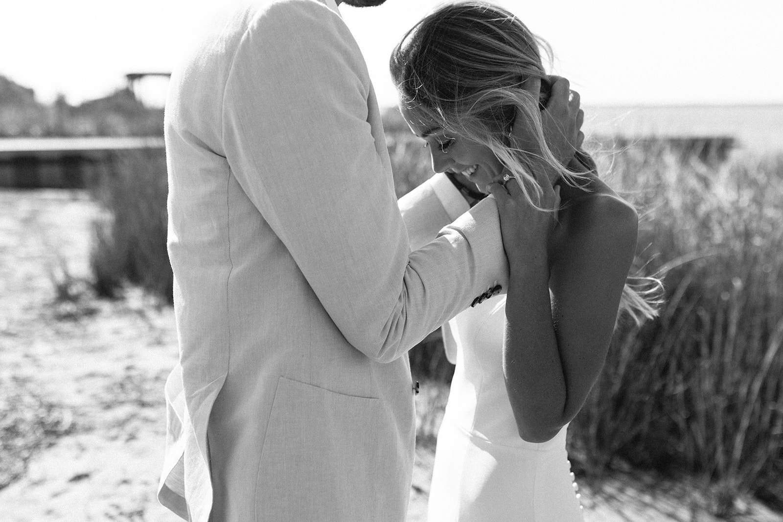 Black and white wedding photography at the Hamptons New York