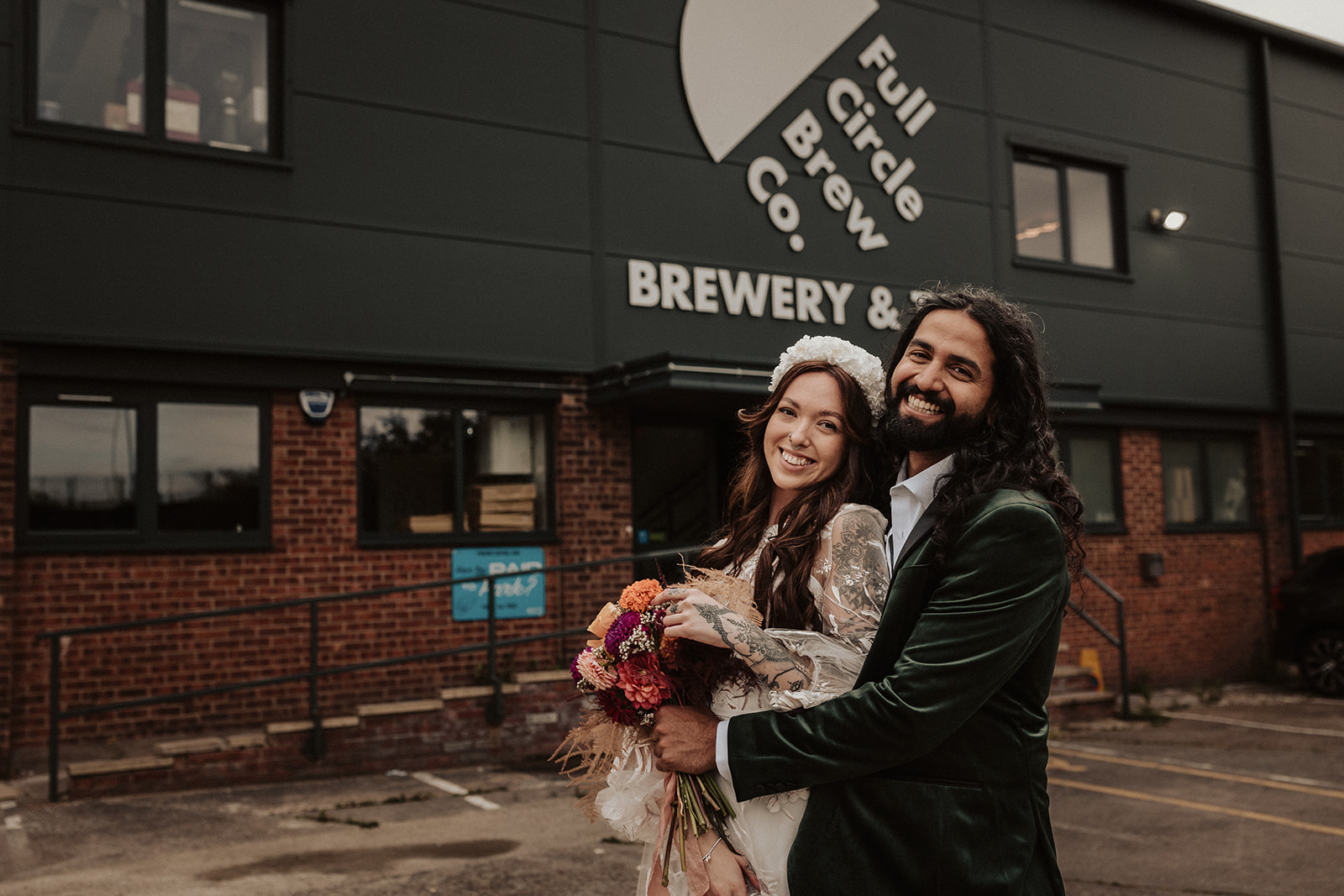 Full Circle Brewery Wedding Venue Newcastle upon Tyne Photographer urban wedding 