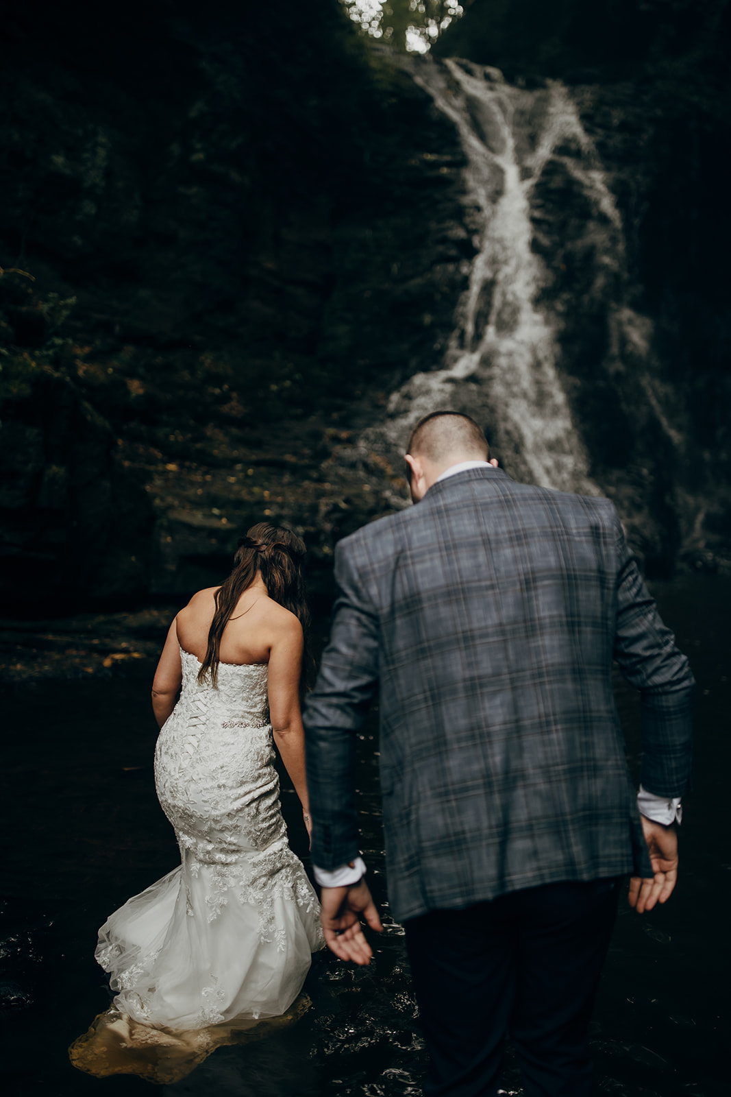 Northumberland waterfall elopement Photographer