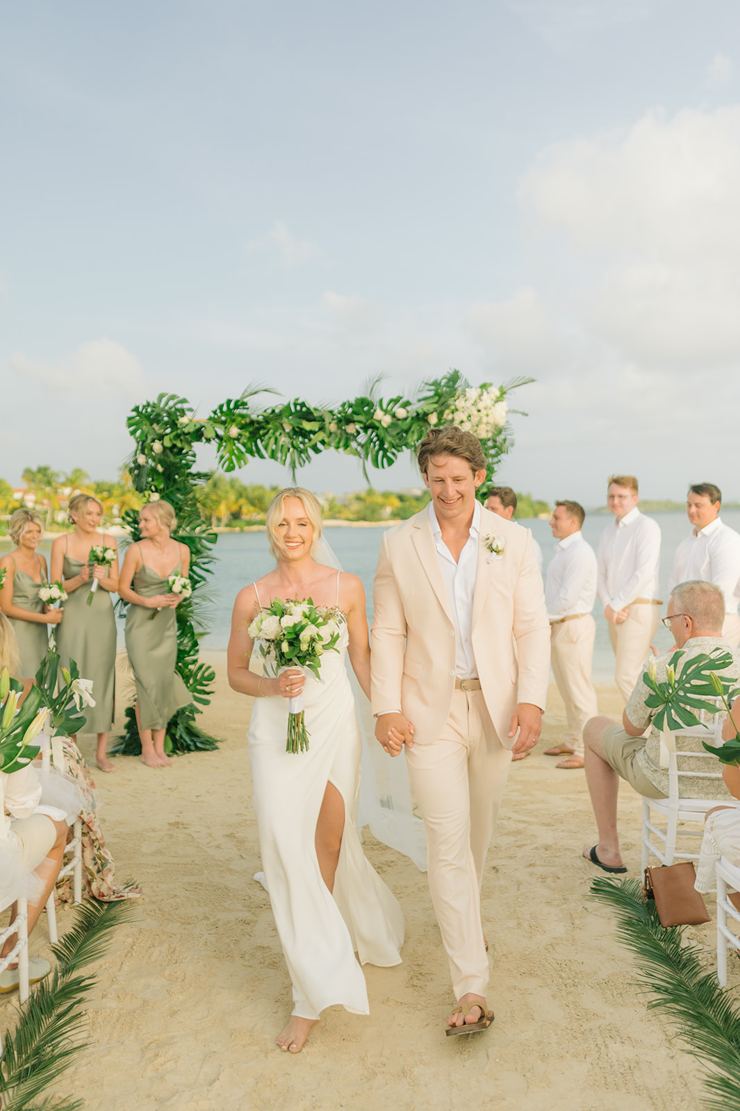 Intimate first look photography by luxury Antigua photographer
