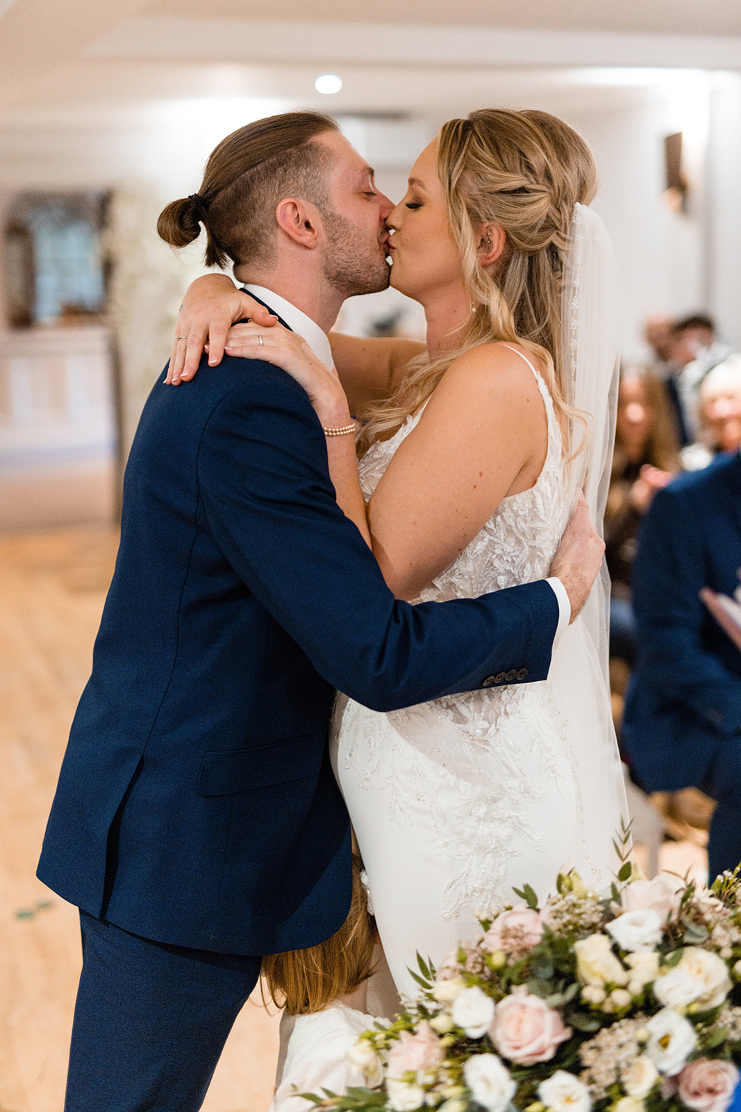 Couples first kiss at Woodhall Manor
