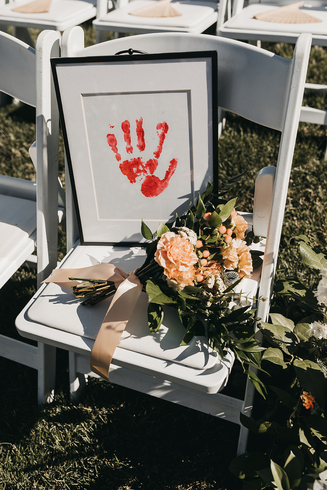 Special seat saved at wedding for family member that has passed