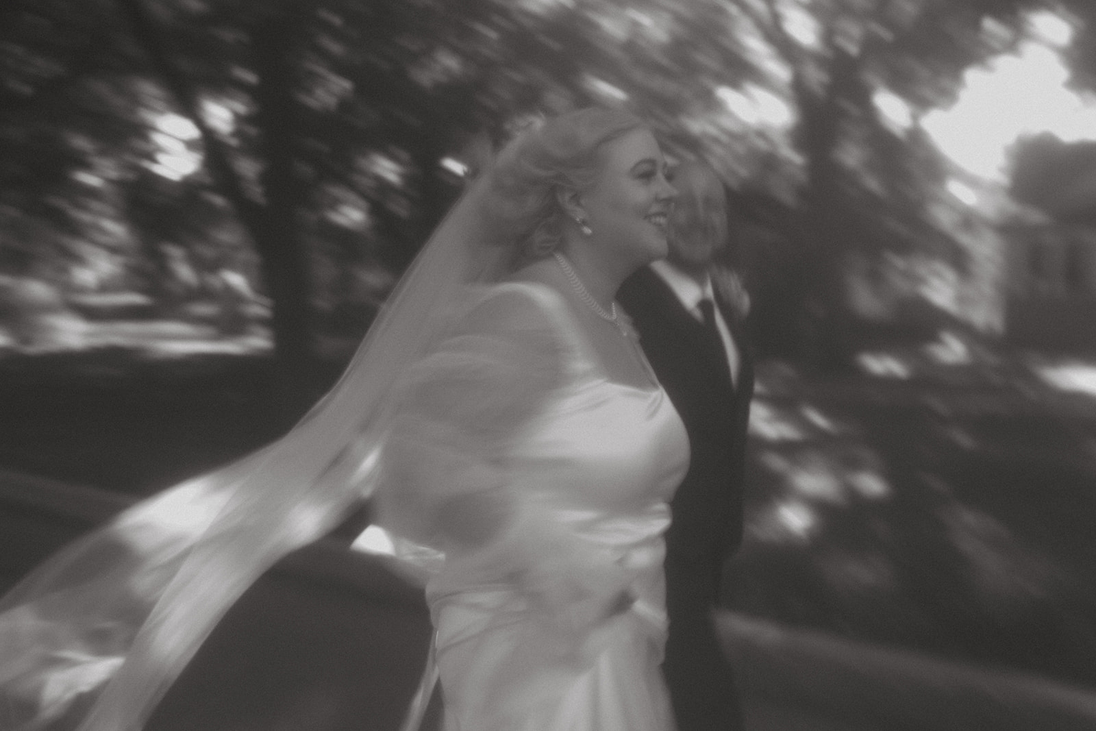 motion blur wedding photo