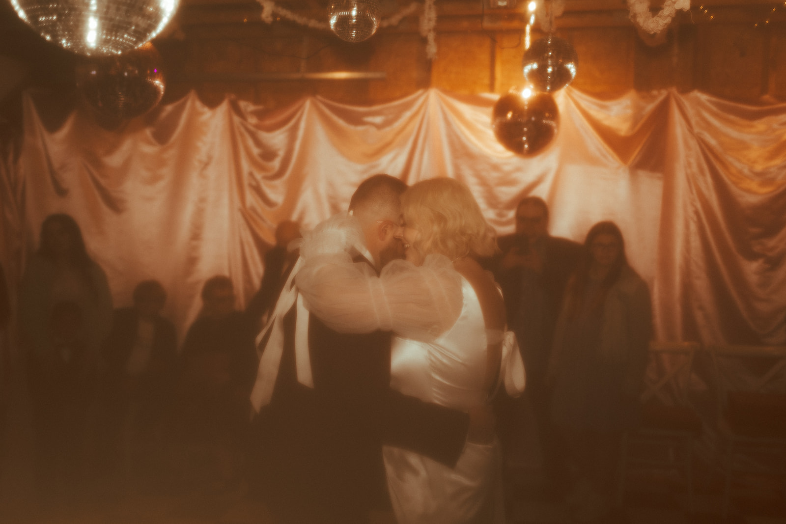 vintage disco wedding dancing photo