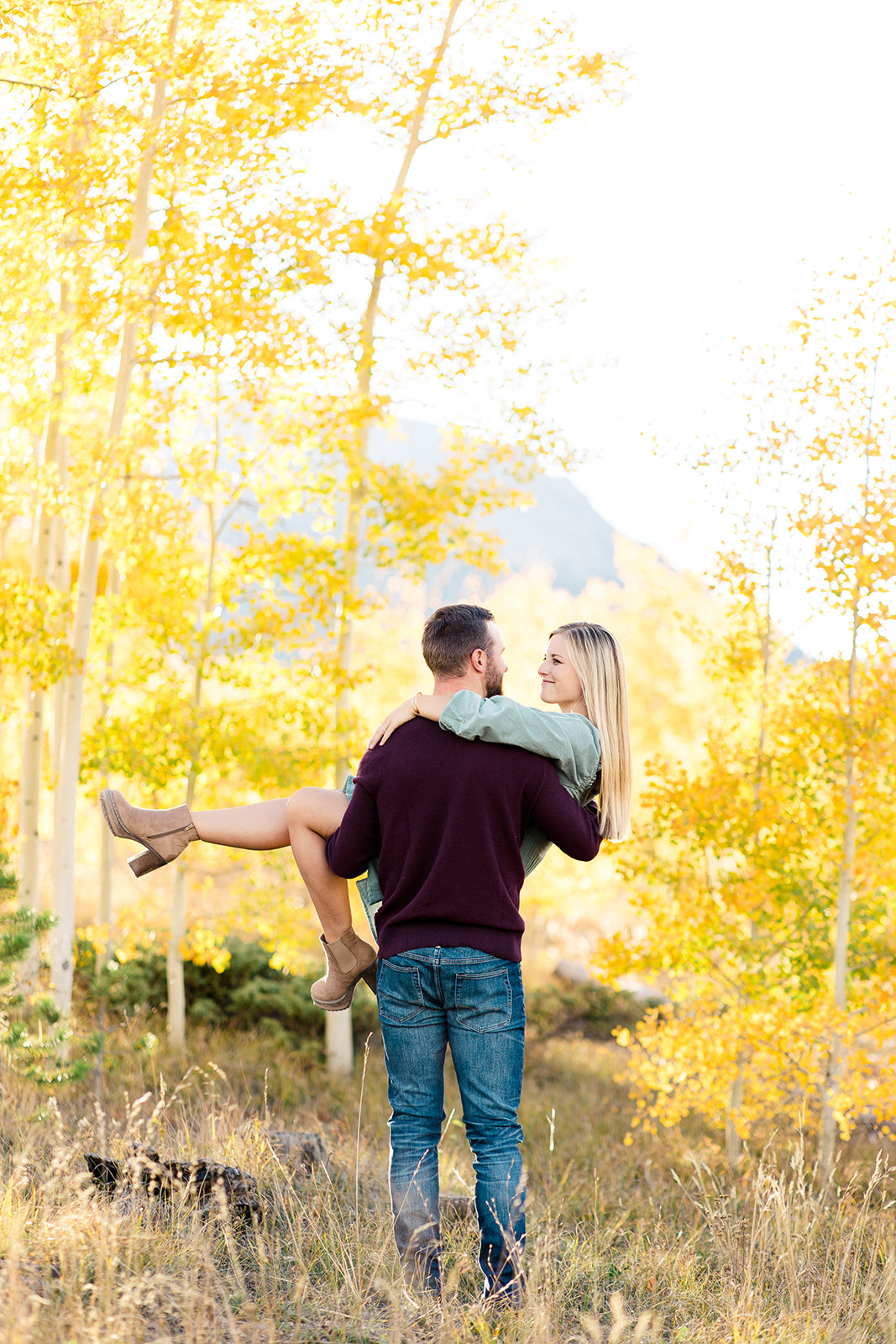 Silverthorne engagement portrait in the Fall
