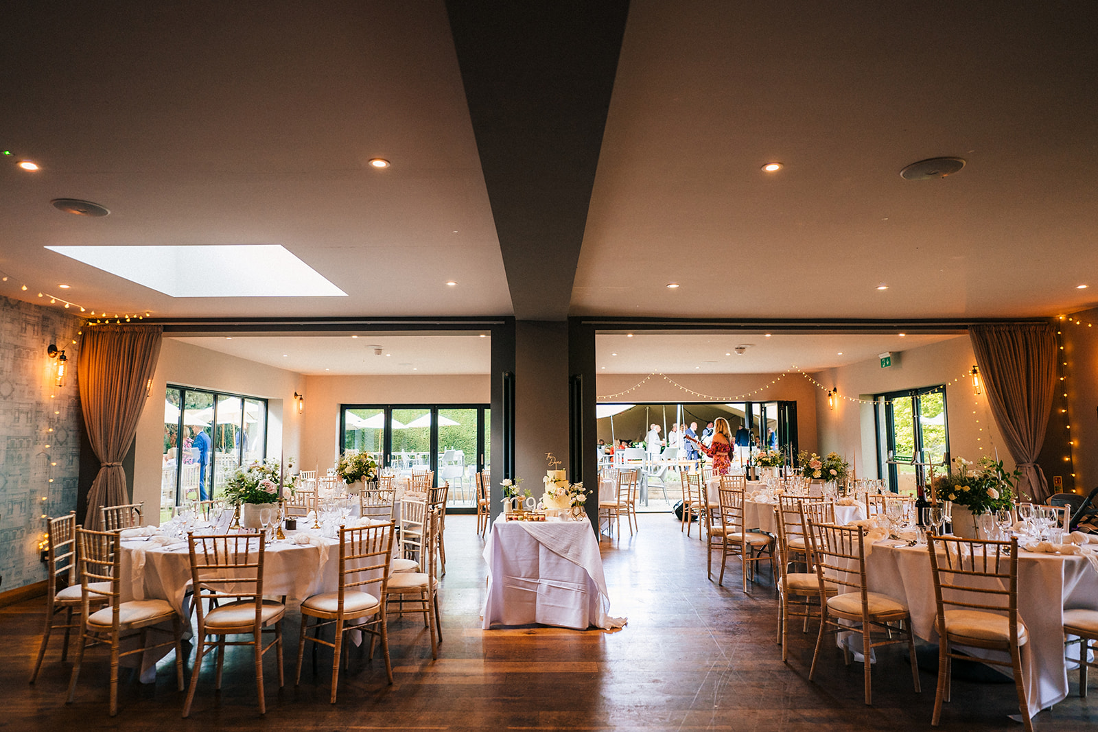 The Chequers Inn Wedding Photography - a photo showing the inside of the wedding breakfast room