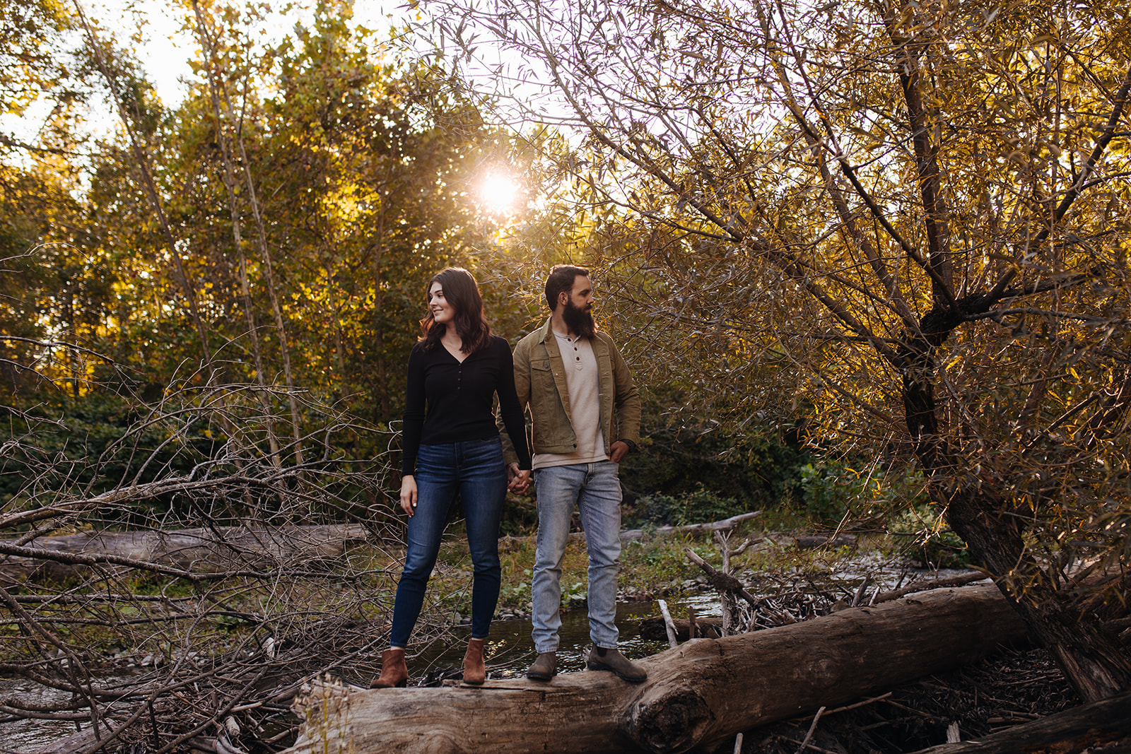 a beautiful fall engagement session in upstate new york
