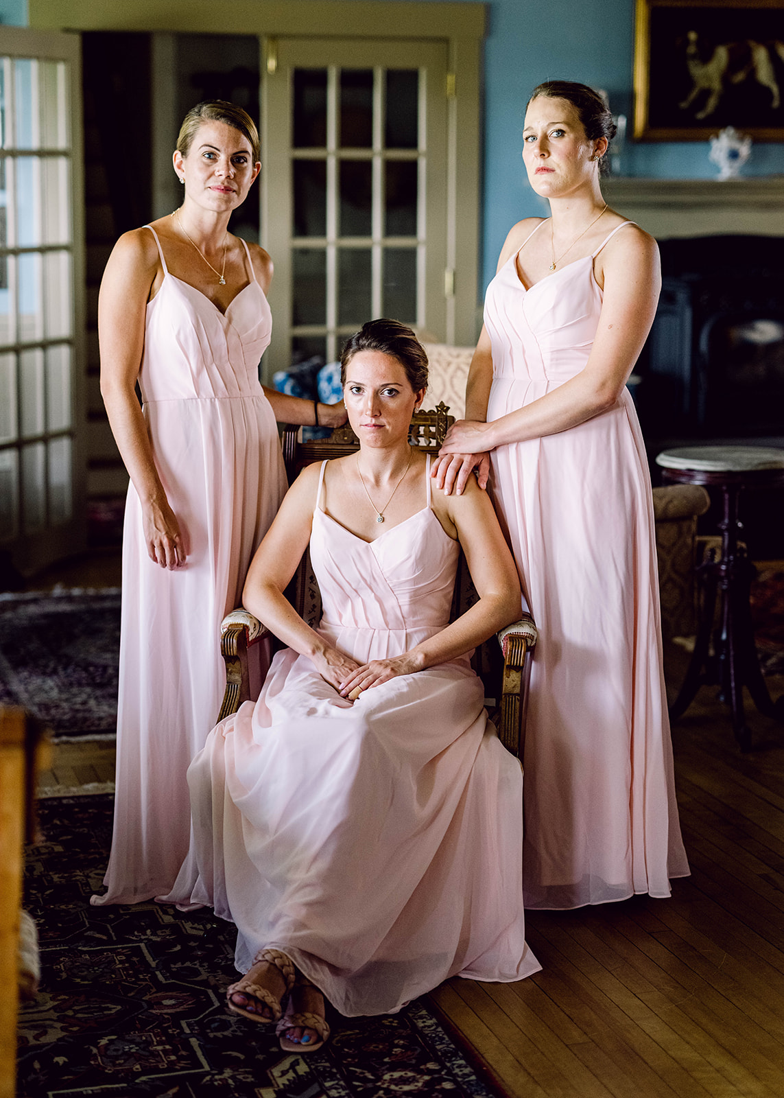Bridesmaid's dresses Bella Sera Bridal; Dresses designed by Kanali K