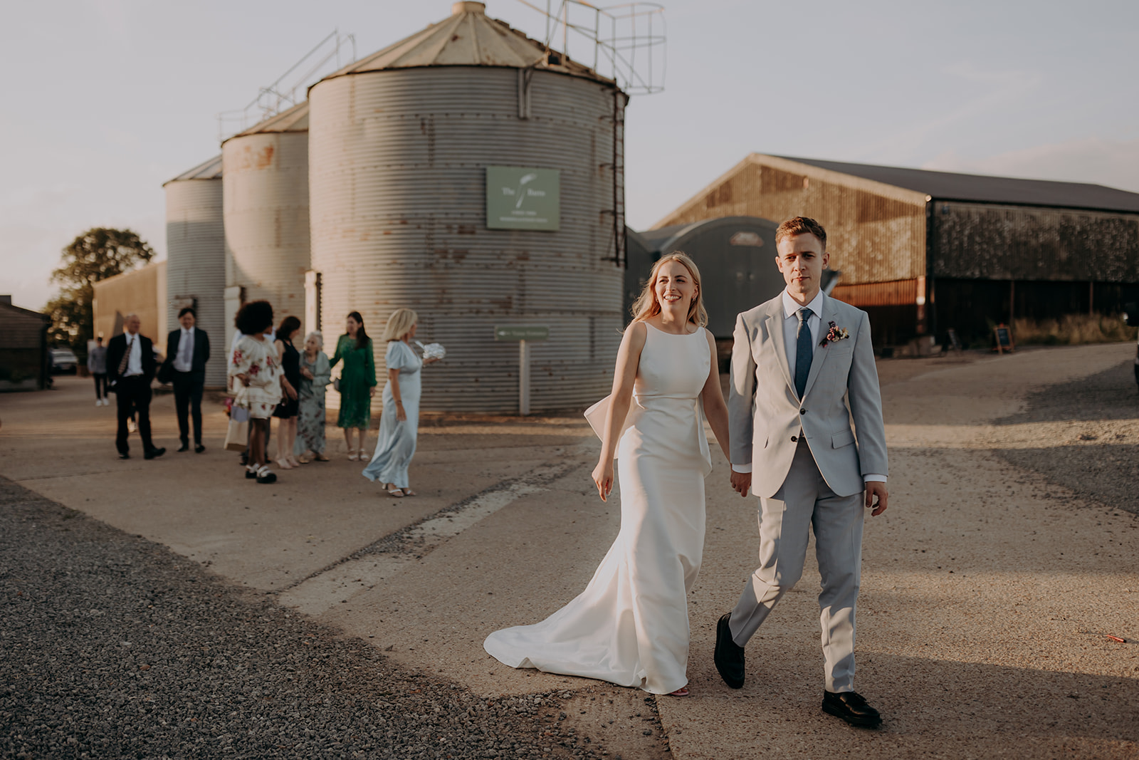 The barns at Lodge Farm wedding