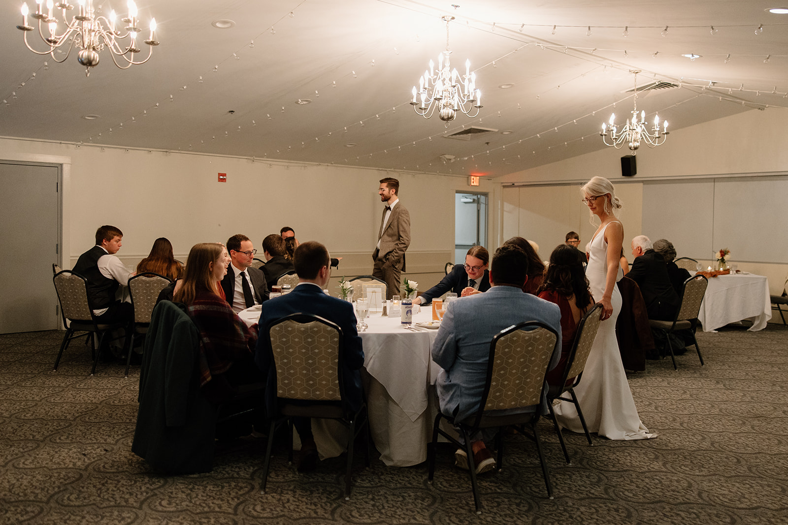 Microwedding reception at Airbnb and Atlantic Oceanside Hotel in Acadia National Park.