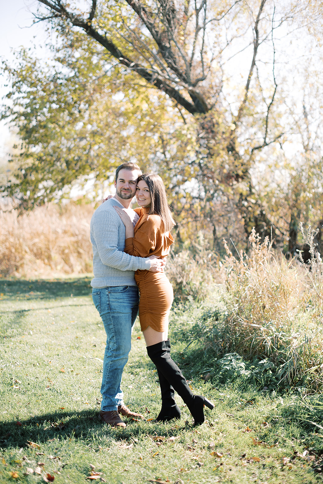 Picnic Point Engagement Session Madison Wisconsin Meghan Lee Harris Photography Ideas Inspiration Trail Nature Fall Wedd
