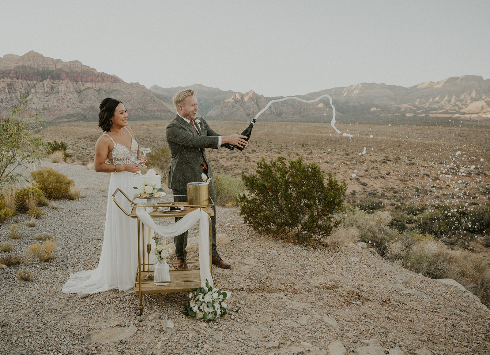 Micro wedding celebration in Red Rock Canyon