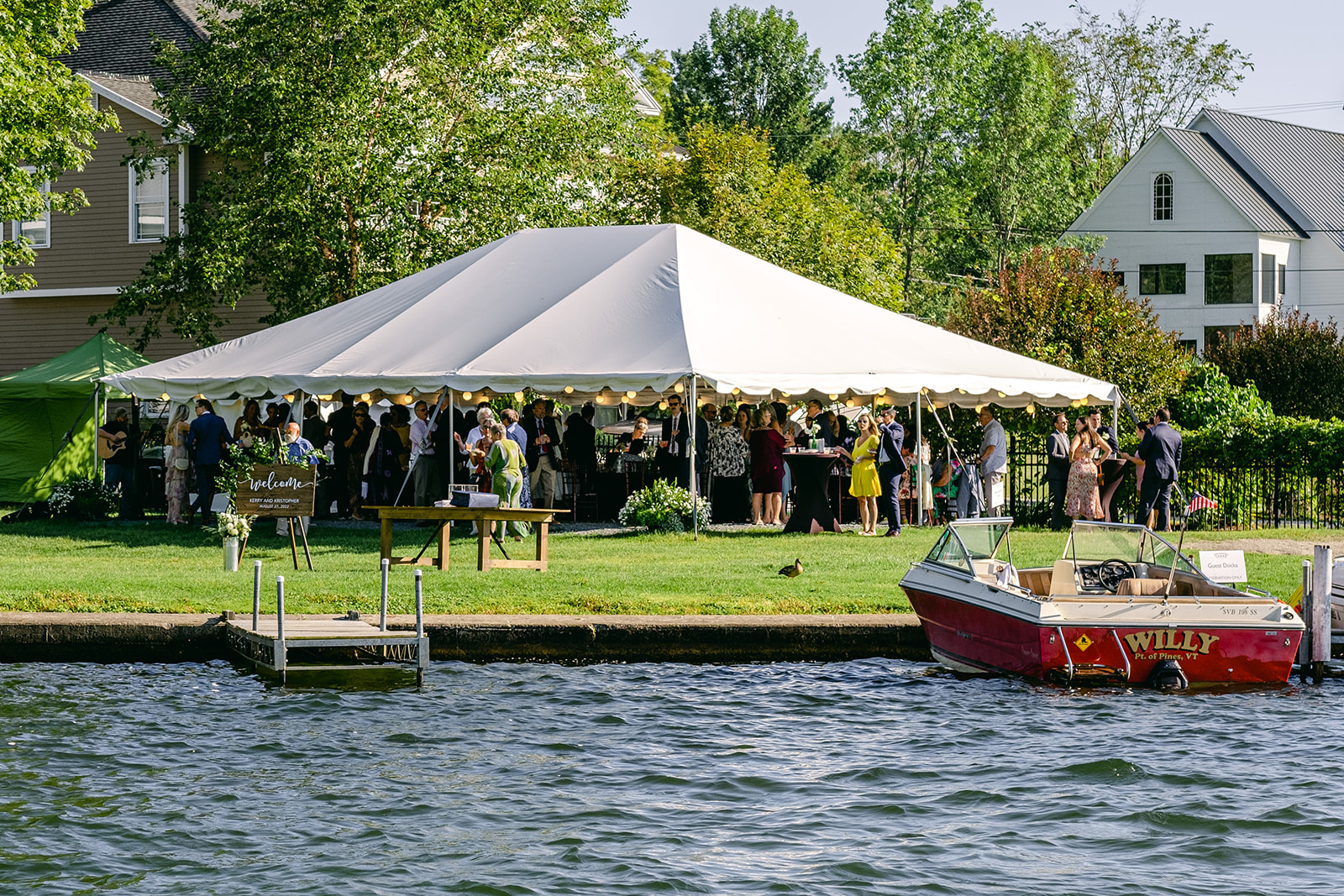 Lake Bomoseen Lodge Lakeside Wedding Reception