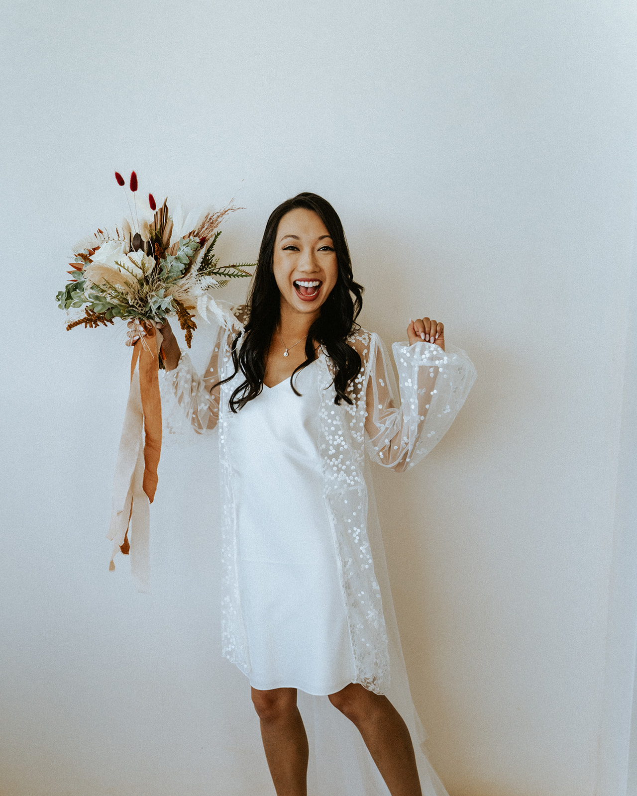 Bride is so hyped for her wedding day