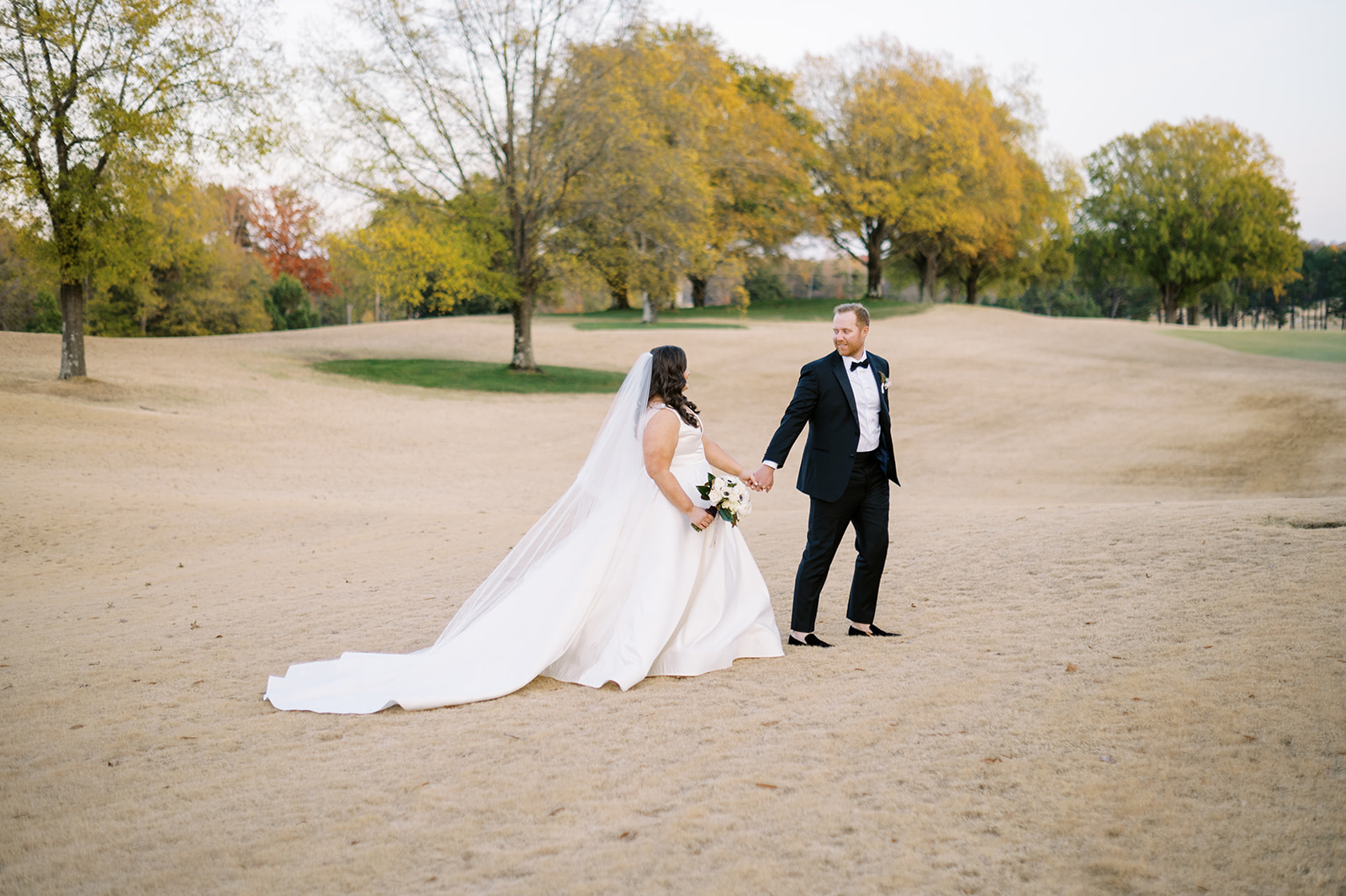 bride and groom at Carmel Country Club
