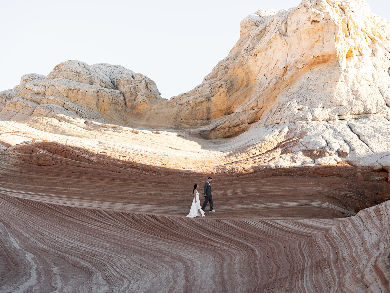 Eloping in a spot that looks like the "wave" 