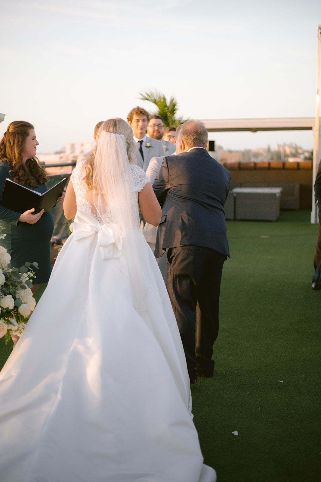Hotel Zamora Wedding: Bride and Groom's Walk on the Beach
