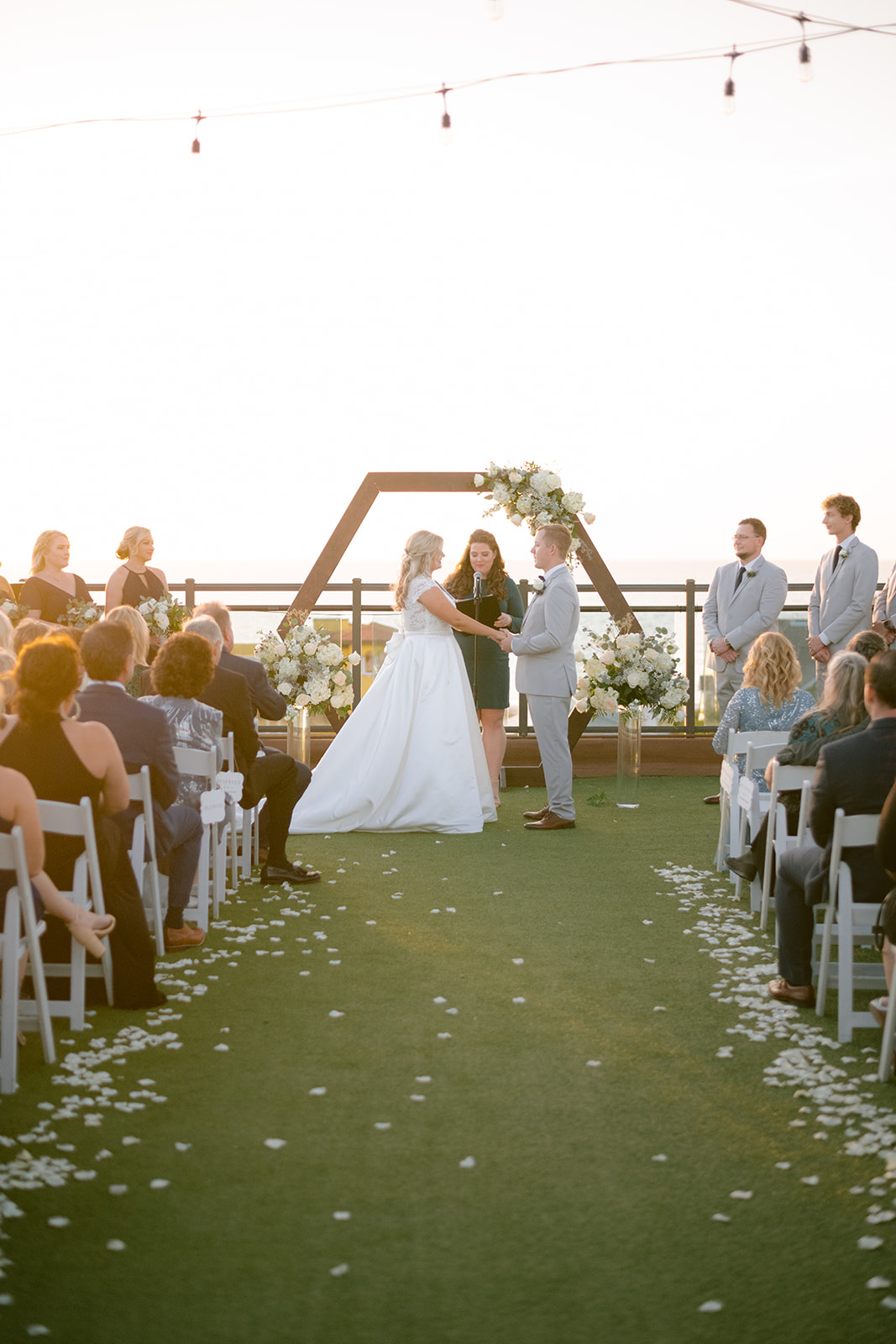 Hotel Zamora Wedding Ceremony: Stunning Ocean View Backdrop
