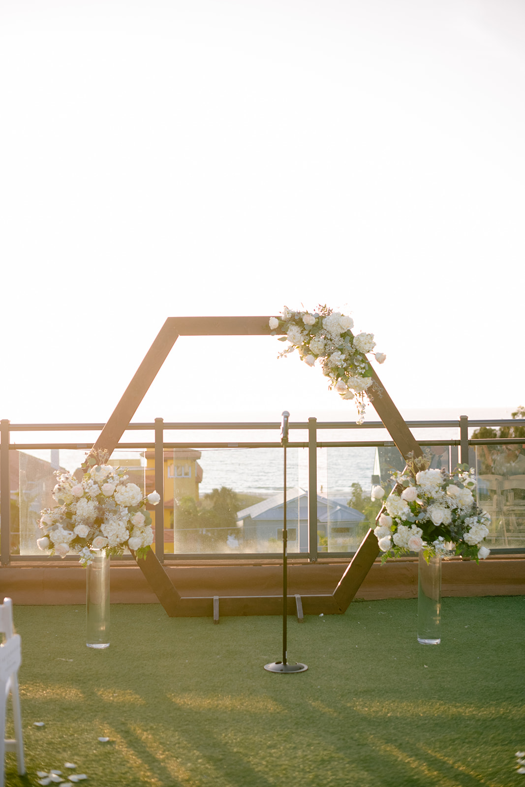 Hotel Zamora Wedding: Gorgeous Bridal Portrait with Ocean View
