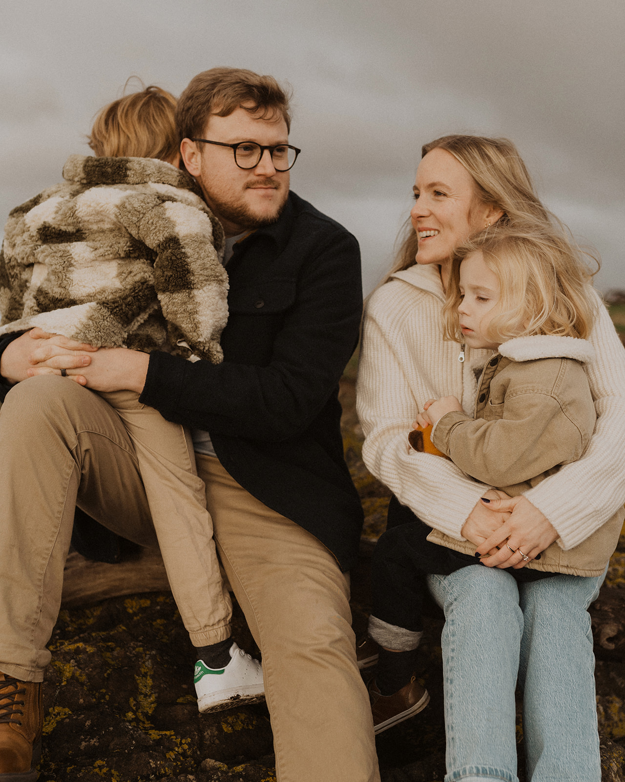 I loved meeting and photographing this sweet family on a sunny December weekend at Elie Beach in Fife! Fife Family Photo