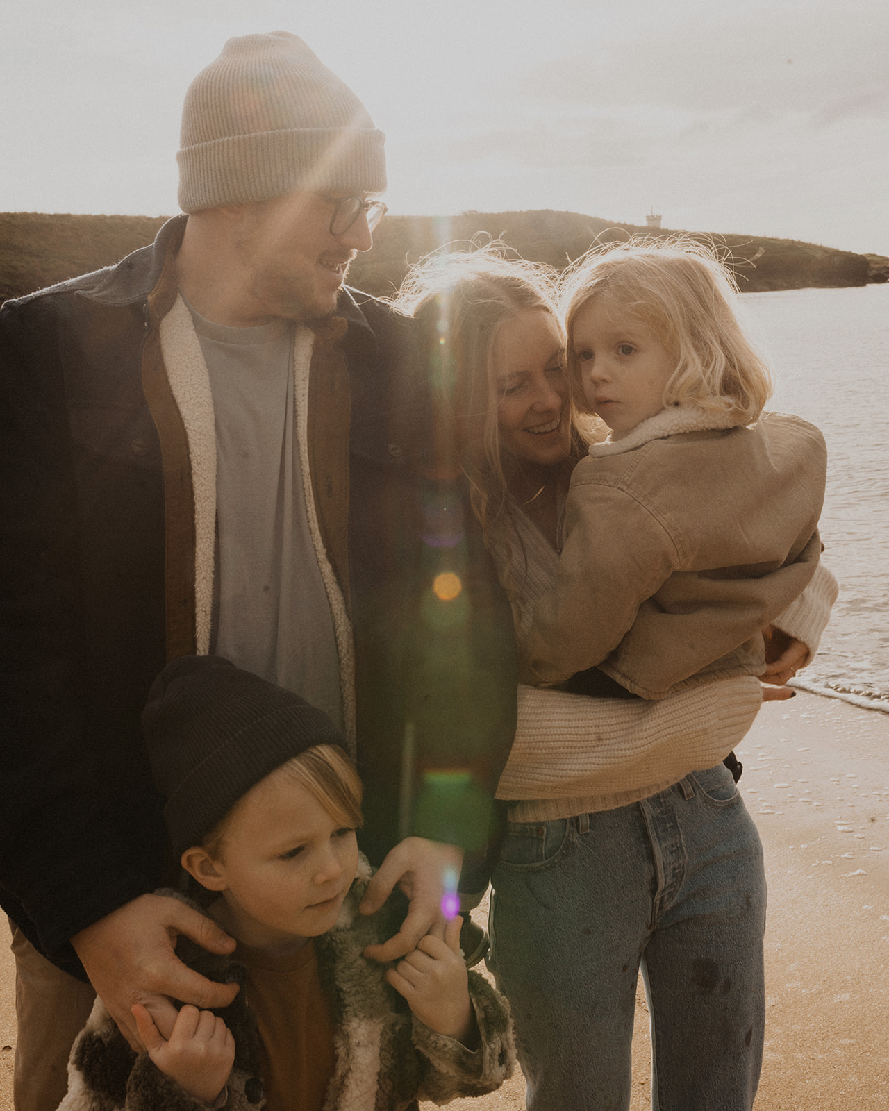 I loved meeting and photographing this sweet family on a sunny December weekend at Elie Beach in Fife! Fife Family Photo