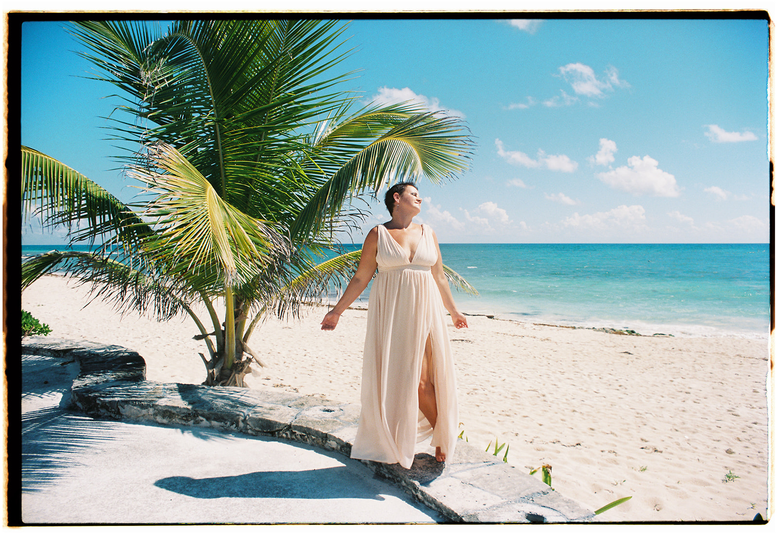 Branding photo shoot on the beach in Tulum with Kristin Sweeting Photography