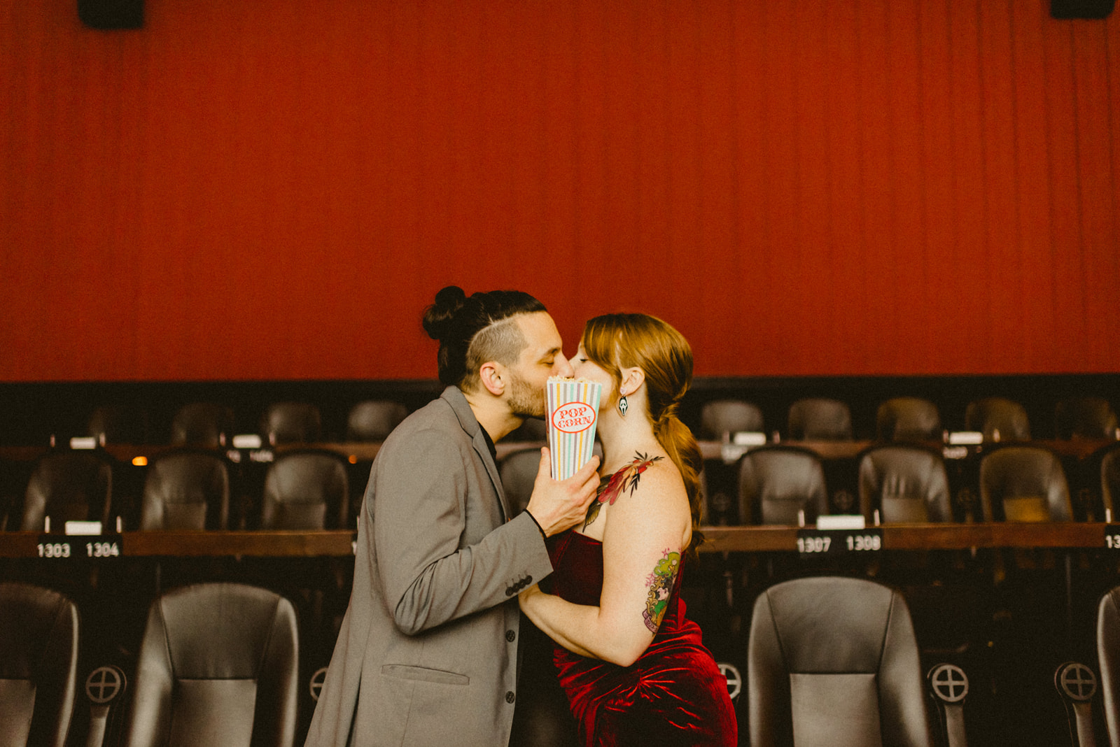 Engagement Session at Alamo Drafthouse in Austin