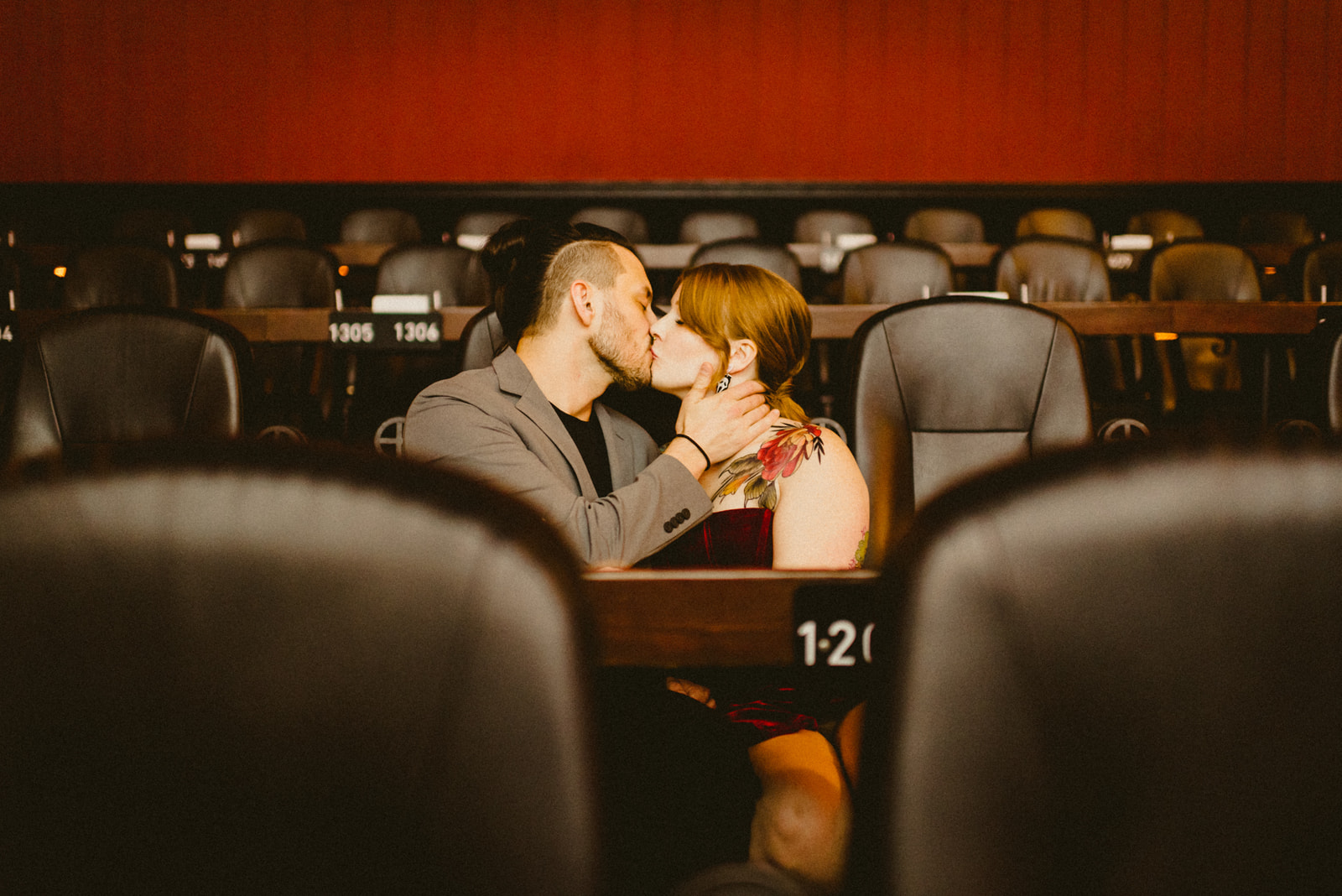 Engagement Session at Alamo Drafthouse in Austin
